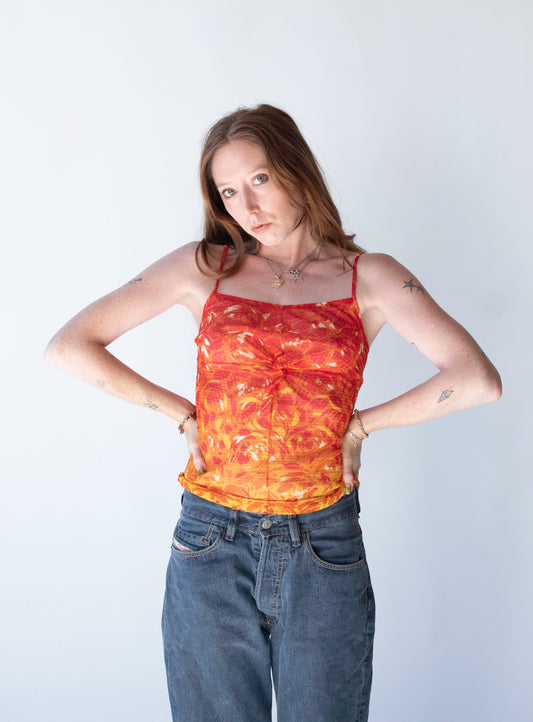 Fire Print Tank | Vivienne Tam SS 1998