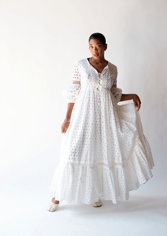 1970s Eyelet Dress | Beverly Page