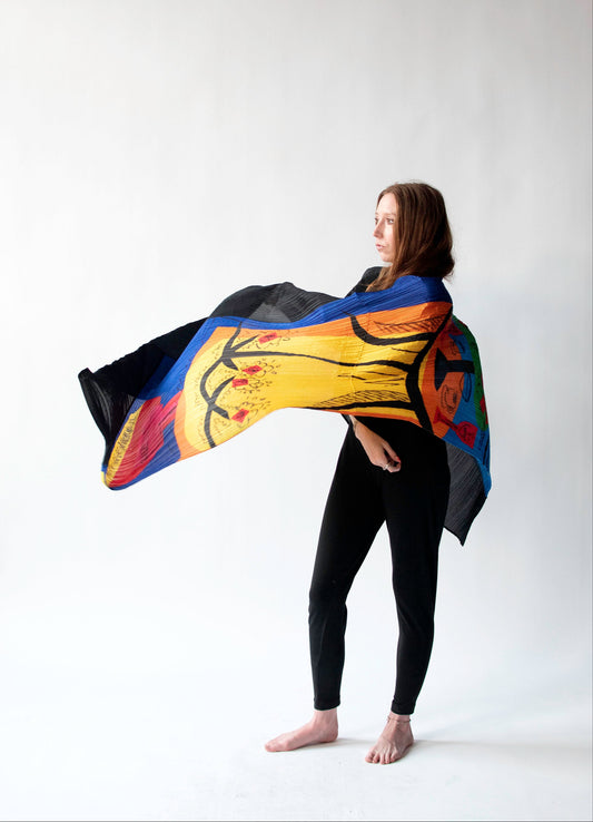 'Afternoon Tea' Convertible Shawl | Issey Miyake Pleats Please