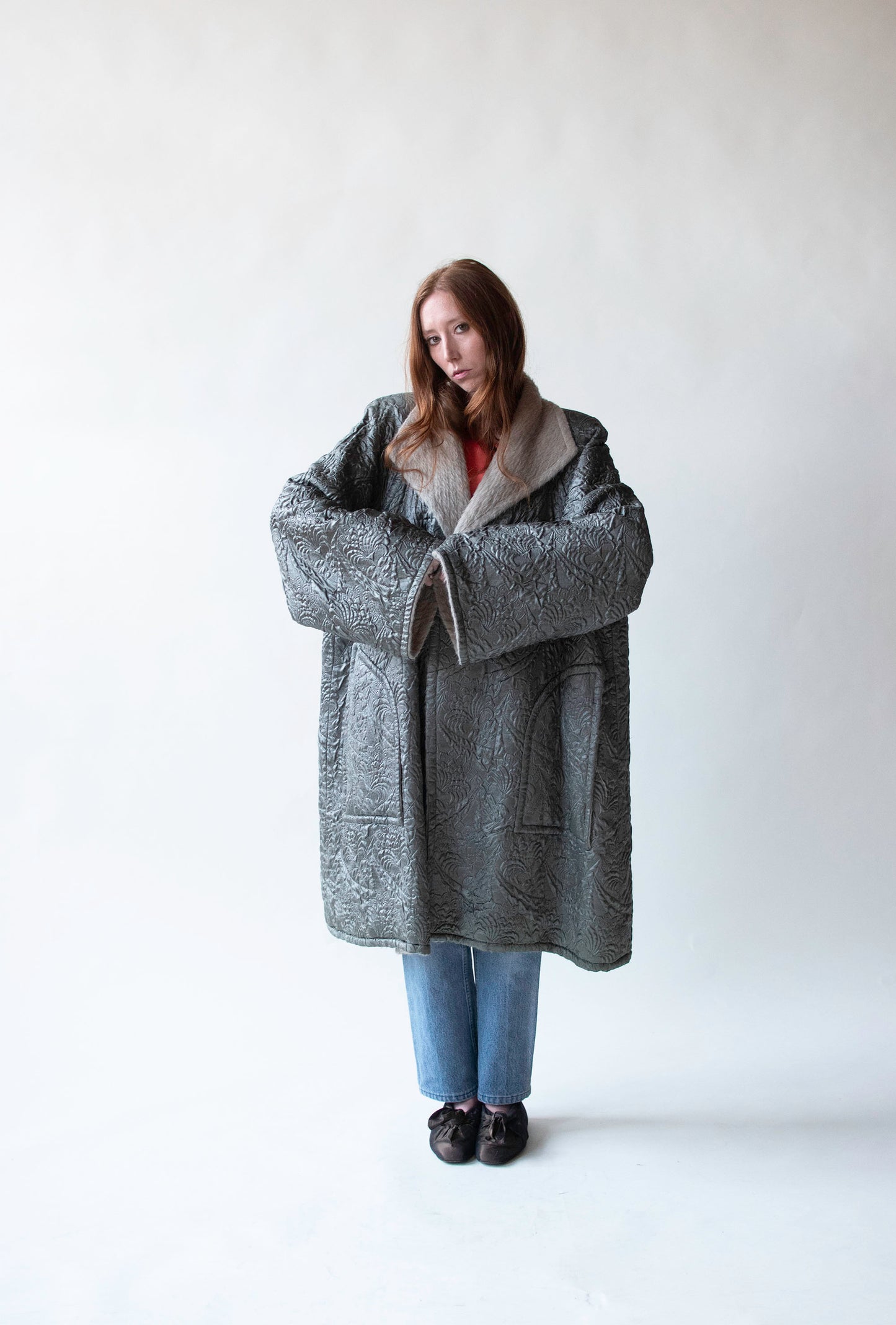 Sage Trapunto Coat