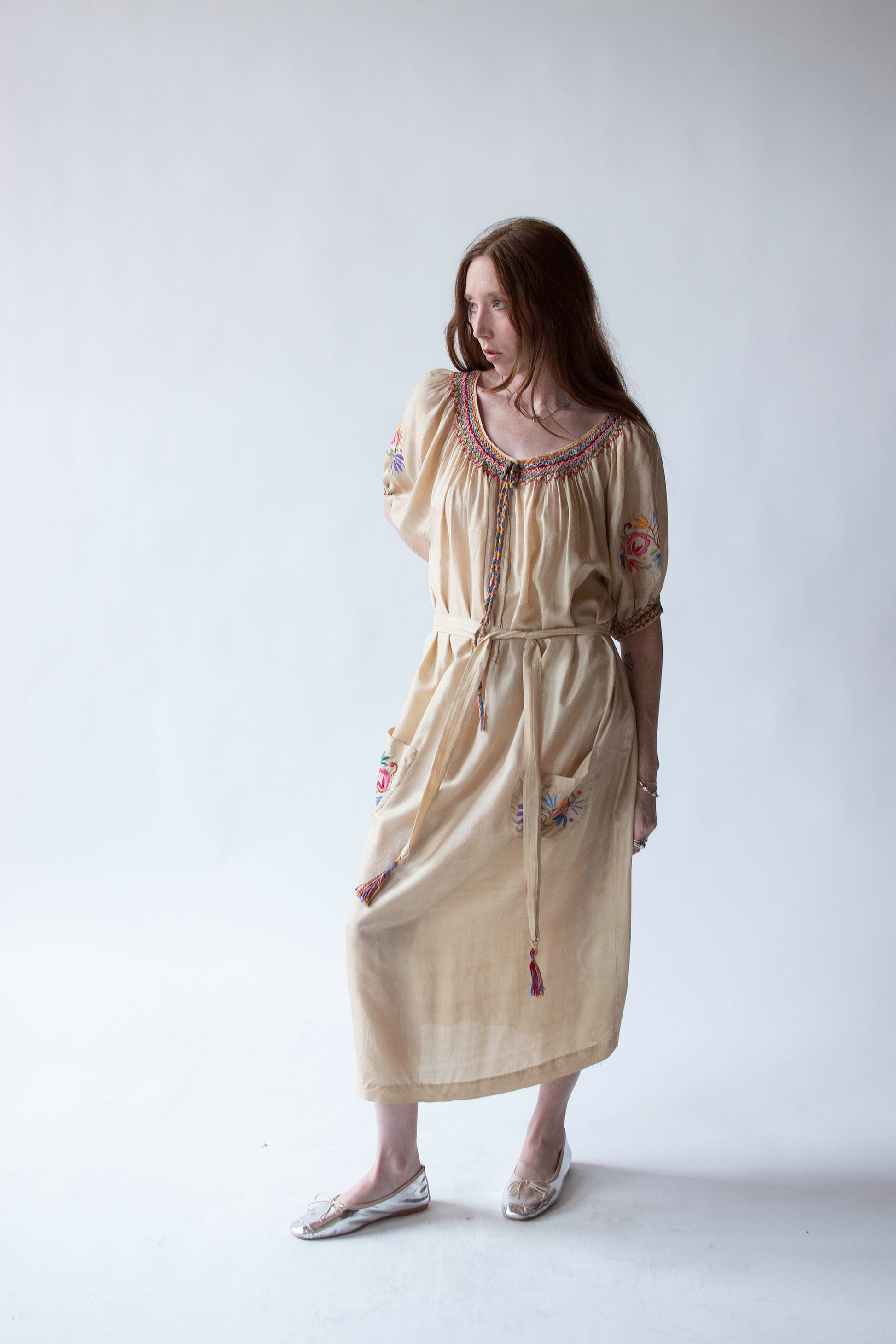 1920s Embroidered Silk Hungarian Dress Female Hysteria Vintage 1920s Embroidered Silk Hungarian Dress Female Hysteria Vintage