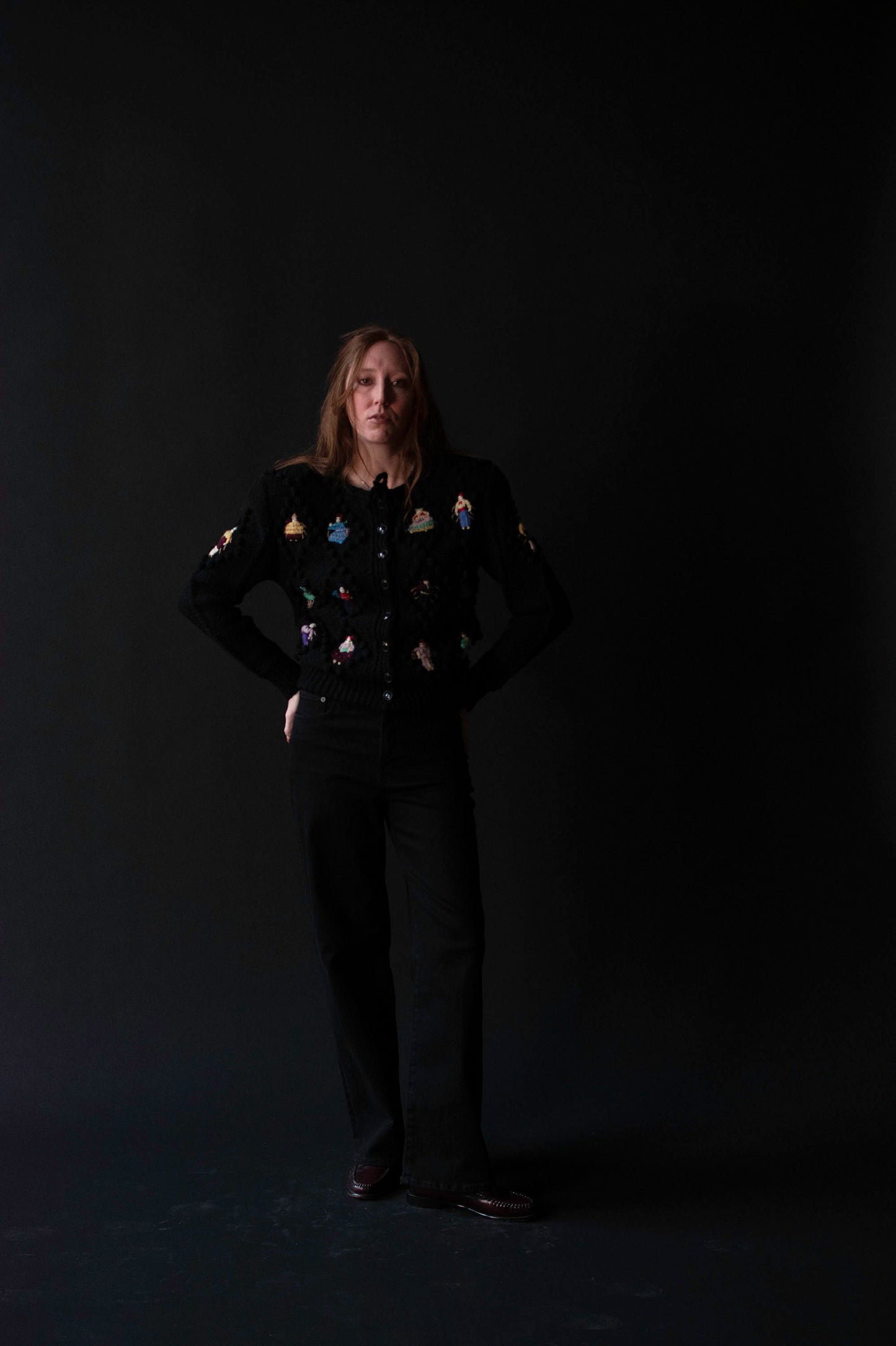 Embroidered Sweater | Norma Kamali