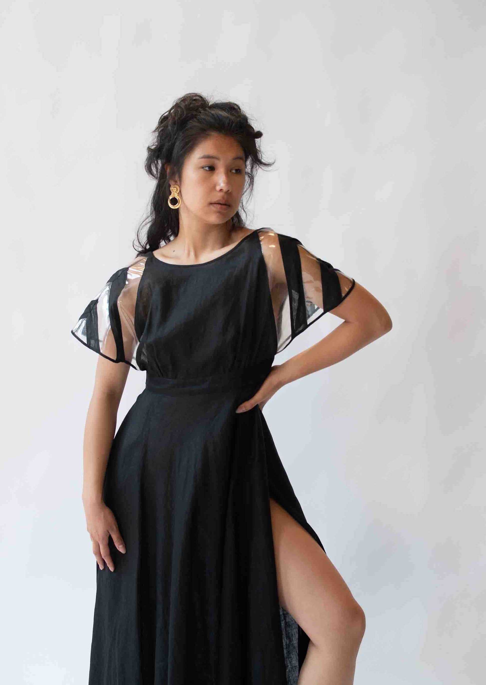 1970s Futuristic Linen Dress | Fendi 1970s Futuristic Linen Dress | Fendi