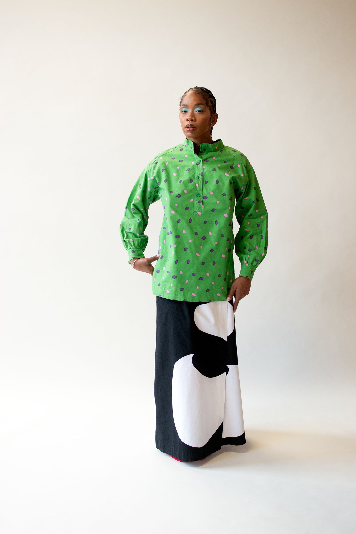 Green Popover Shirt | Marimekko 1974