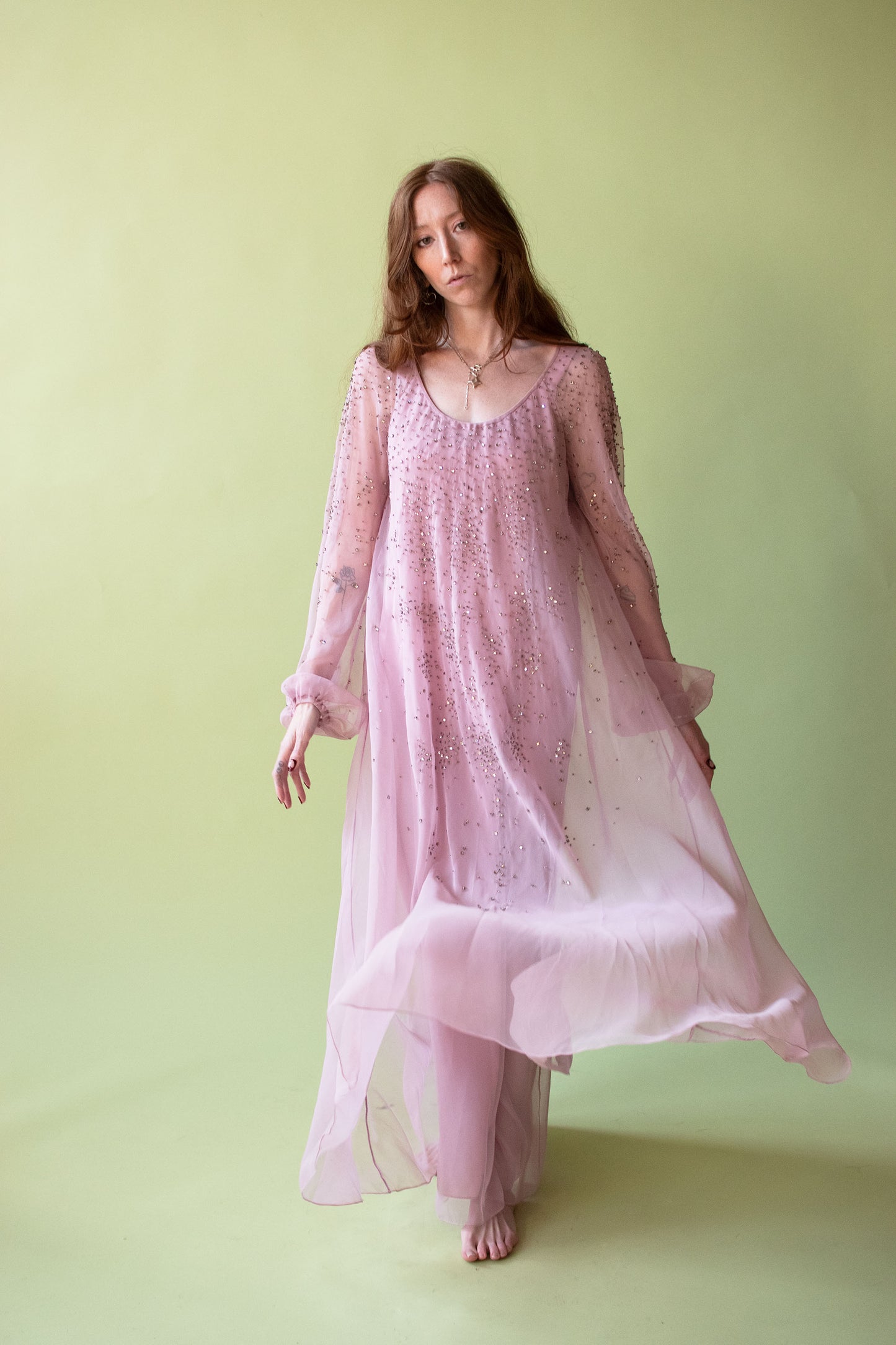 1970s Chiffon Dress | Malcolm Starr