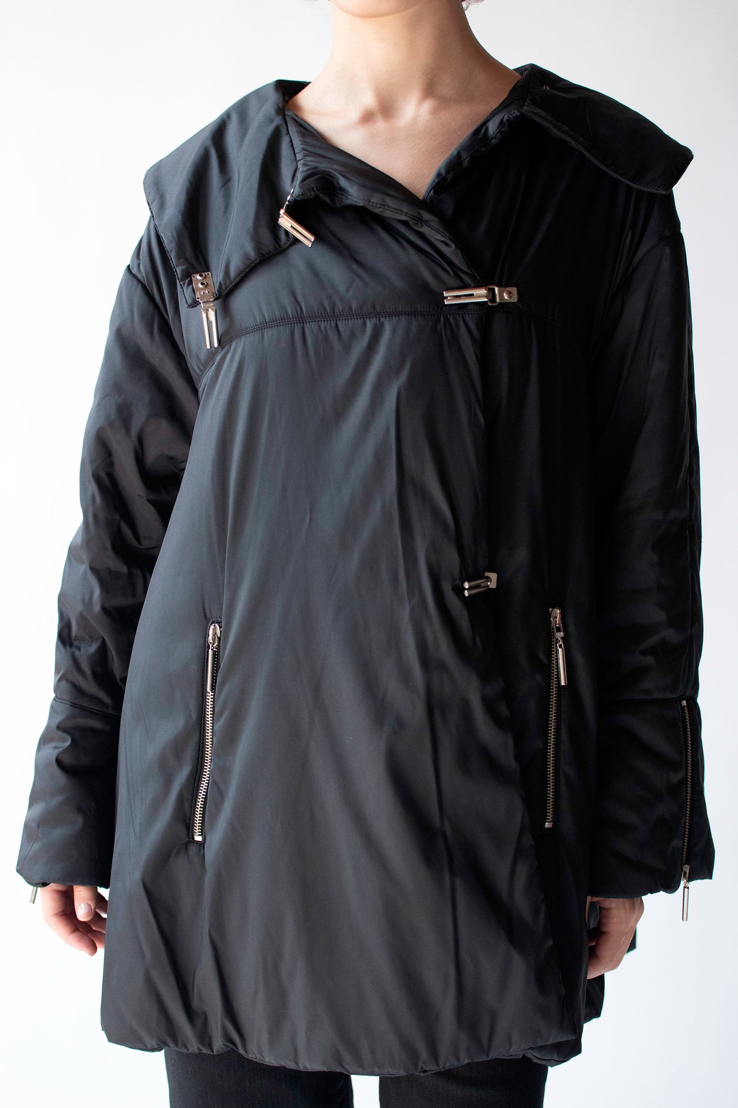 A-line Down Coat | Claude Montana