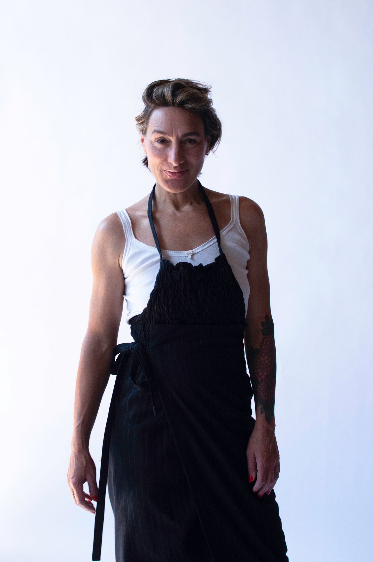 Pinstripe Wrap Dress | Comme Des Garcons