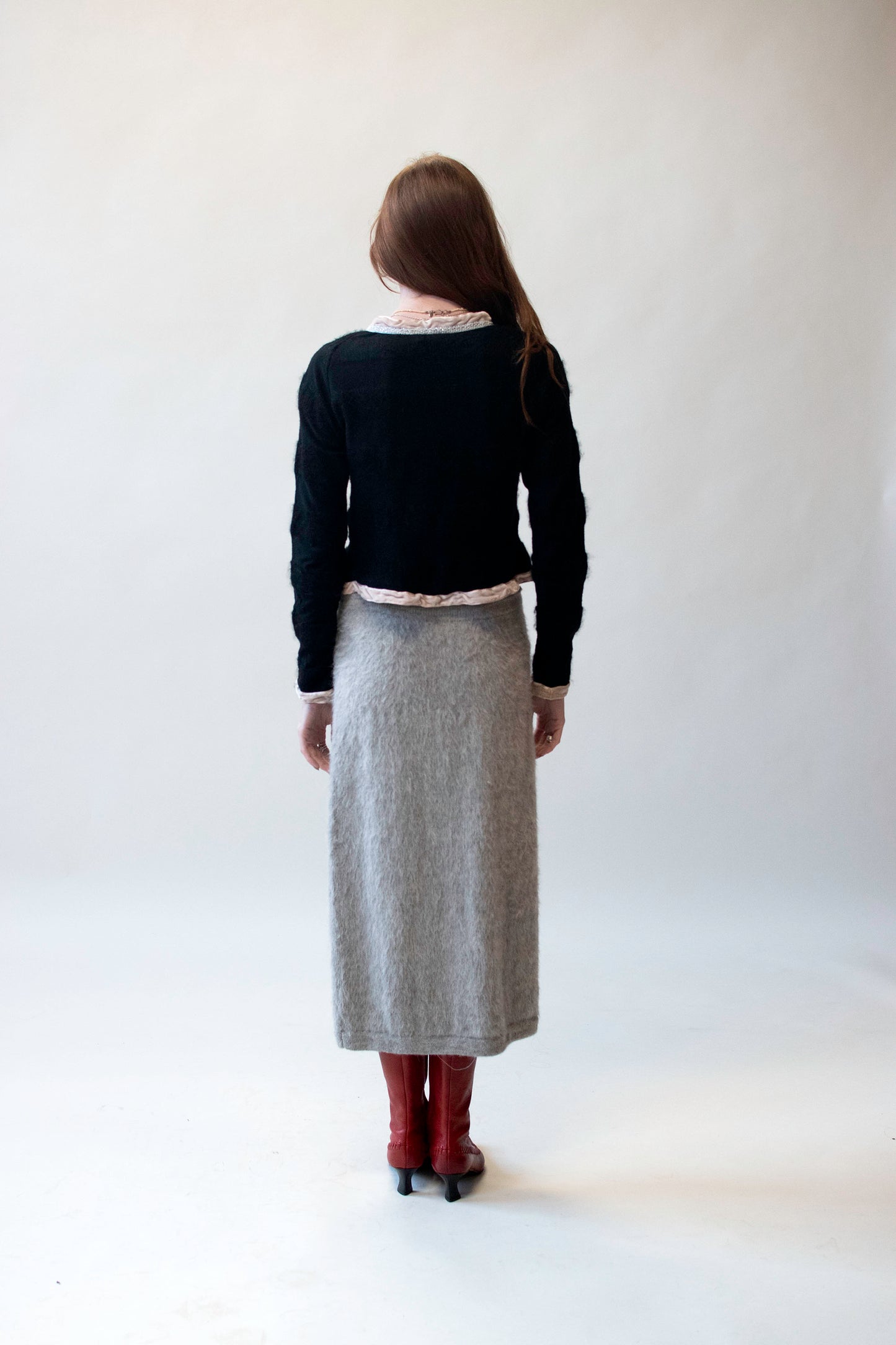 Gray Mohair Skirt