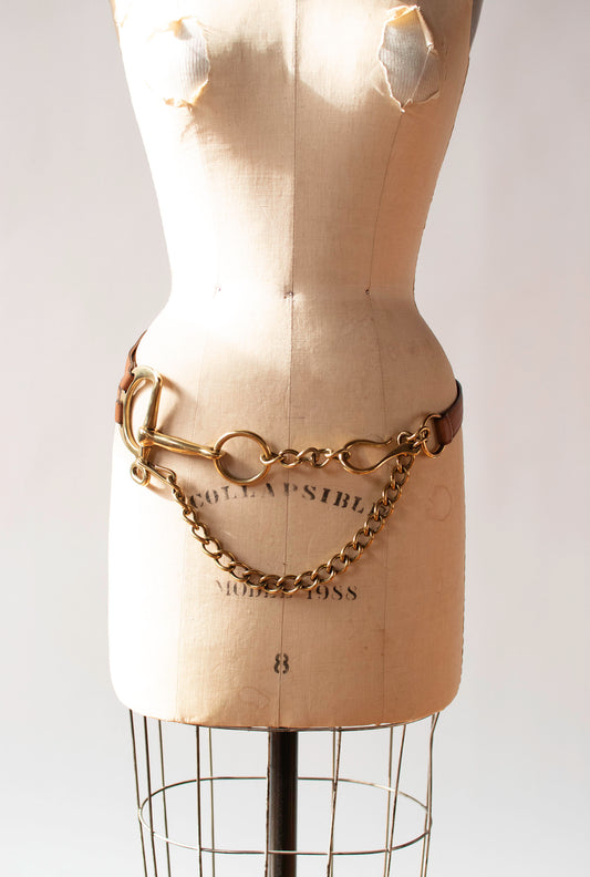 Horsebit Leather Belt Ralph Lauren FW 2006