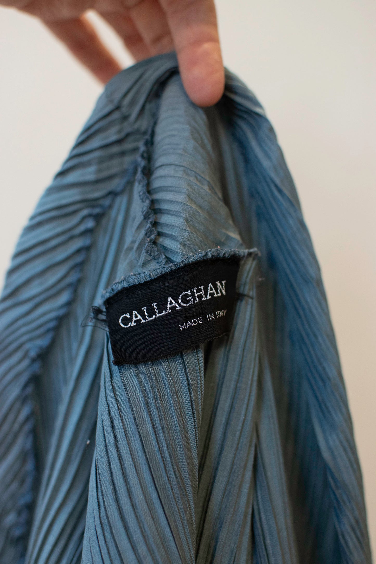 Blue Plisse Shirt | Romeo Gigli for Callaghan