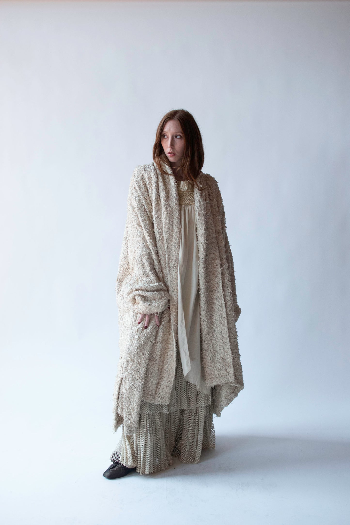 Woven Silk Coat | Romeo Gigli for Callaghan