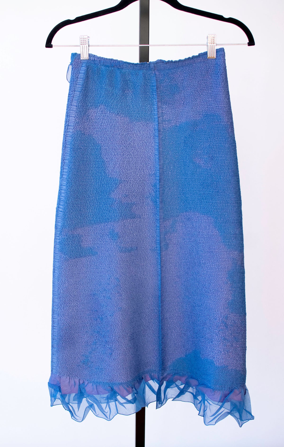 Pleated Periwinkle Skirt | Peplum Yoshiki Hishinuma
