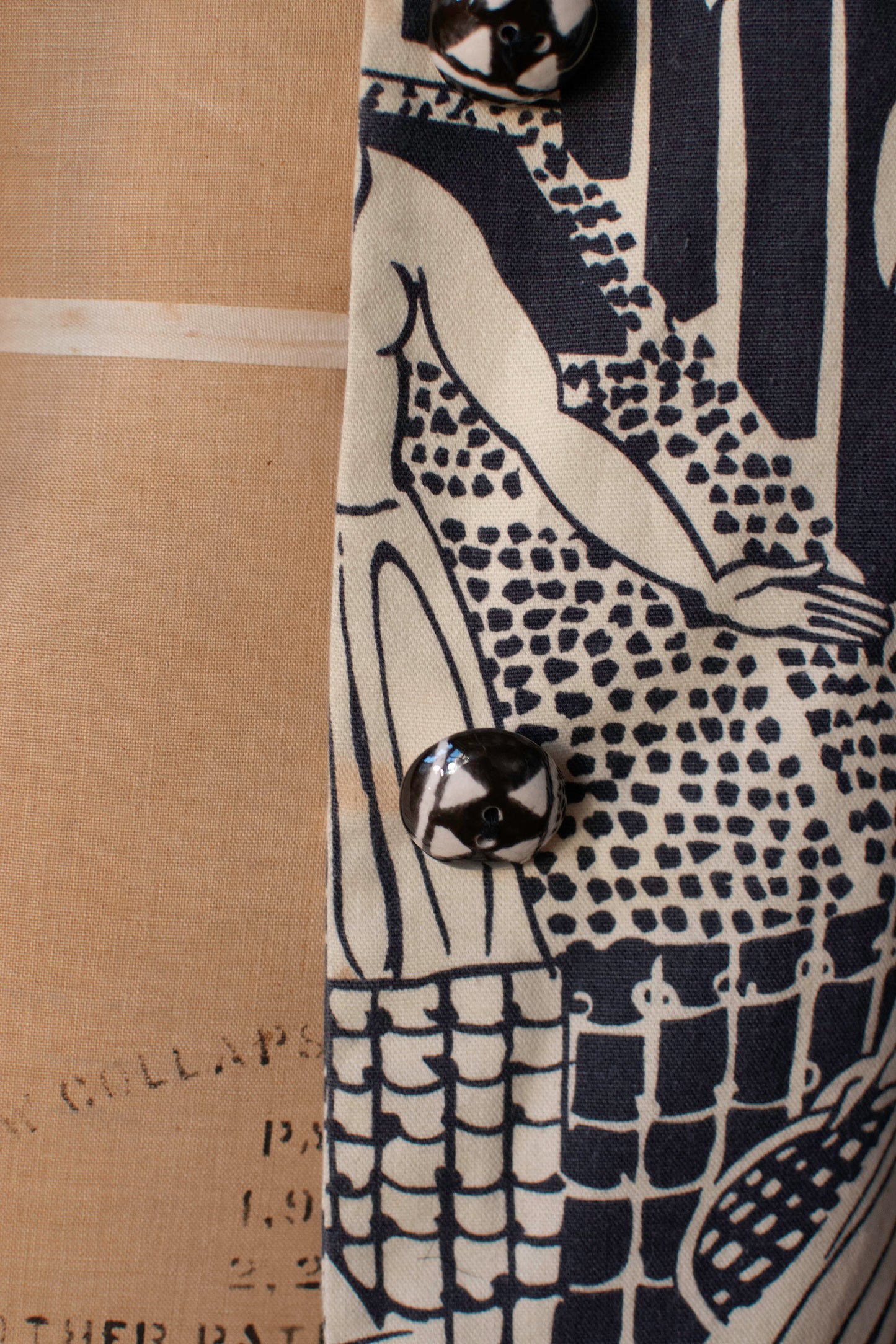 Raoul Dufy "Tenis" Print Jacket | Geoffrey Beene