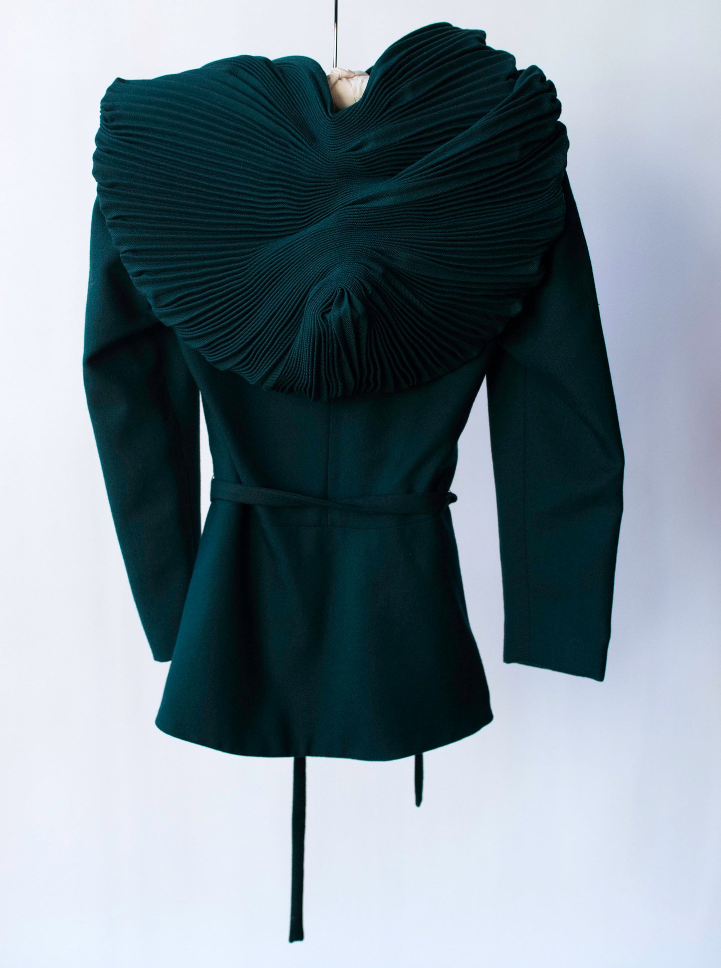 Hooded Green Jacket | Thea Porter