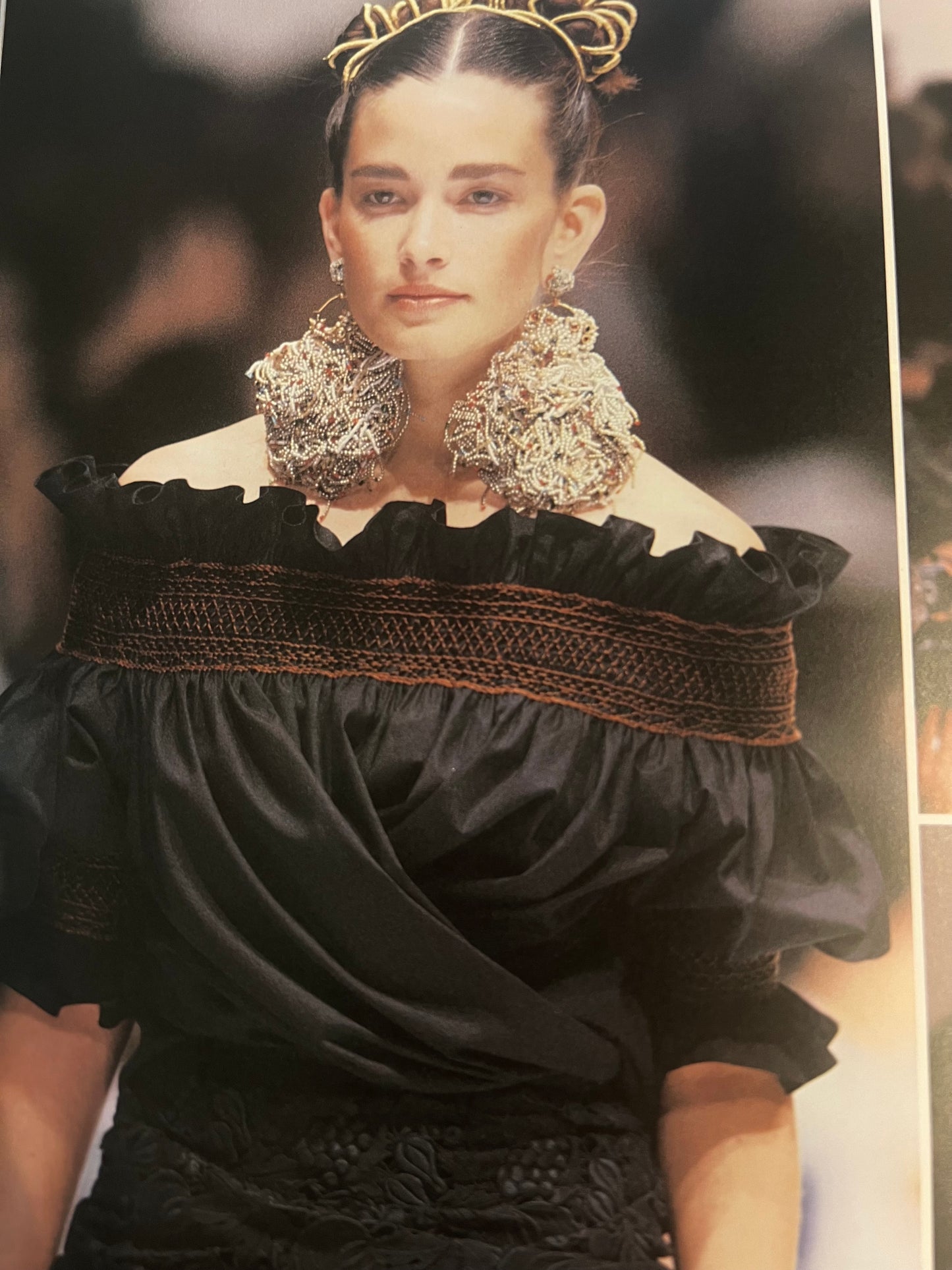 Smocked Tunic | Romeo Gigli for Callaghan SS 1990