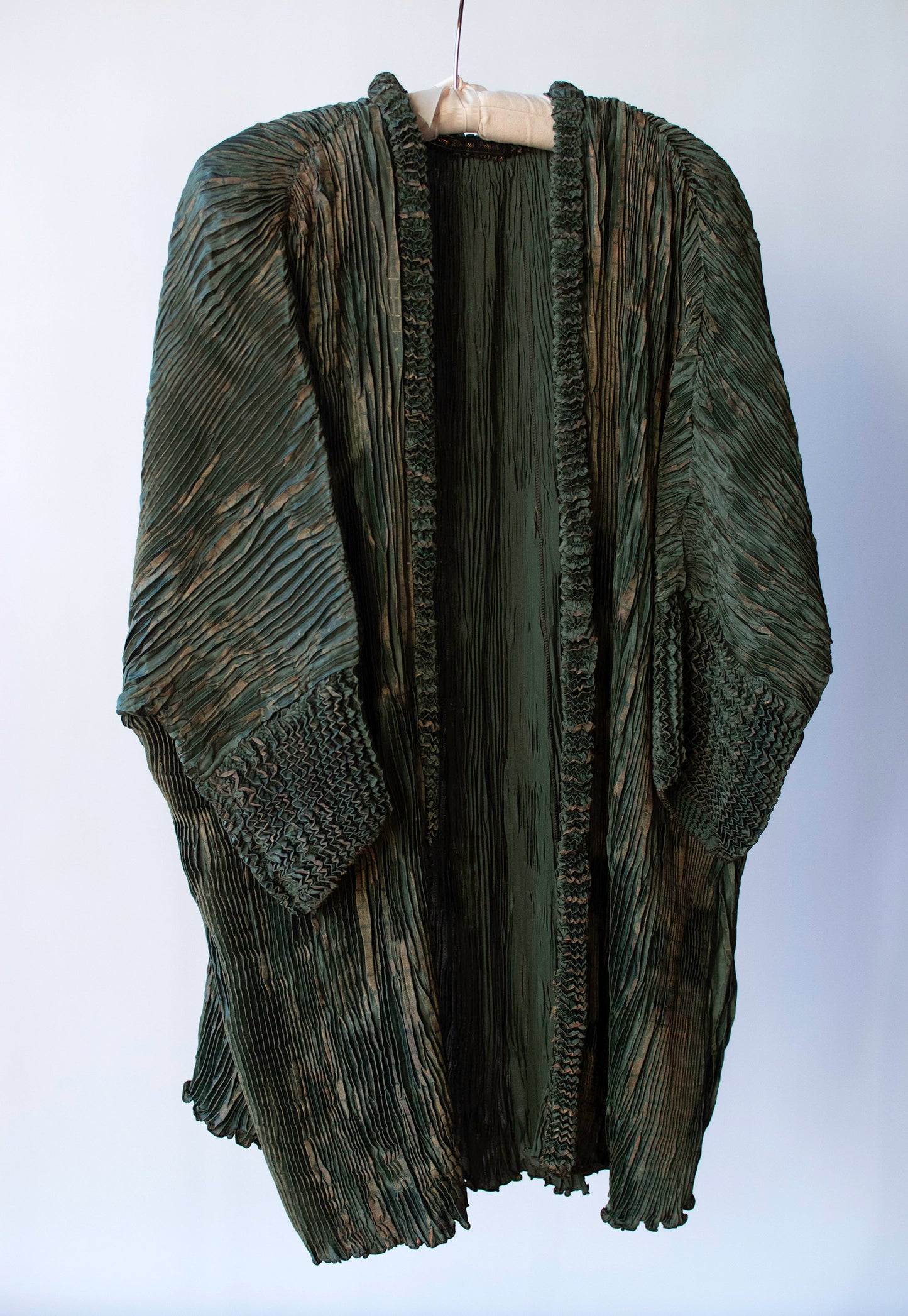 Pleated Green Jacket | Justine Limpus Parish
