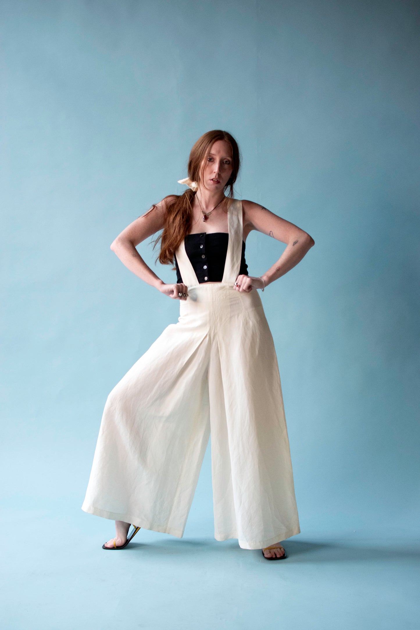 Cream Palazzo Pants | Byblos