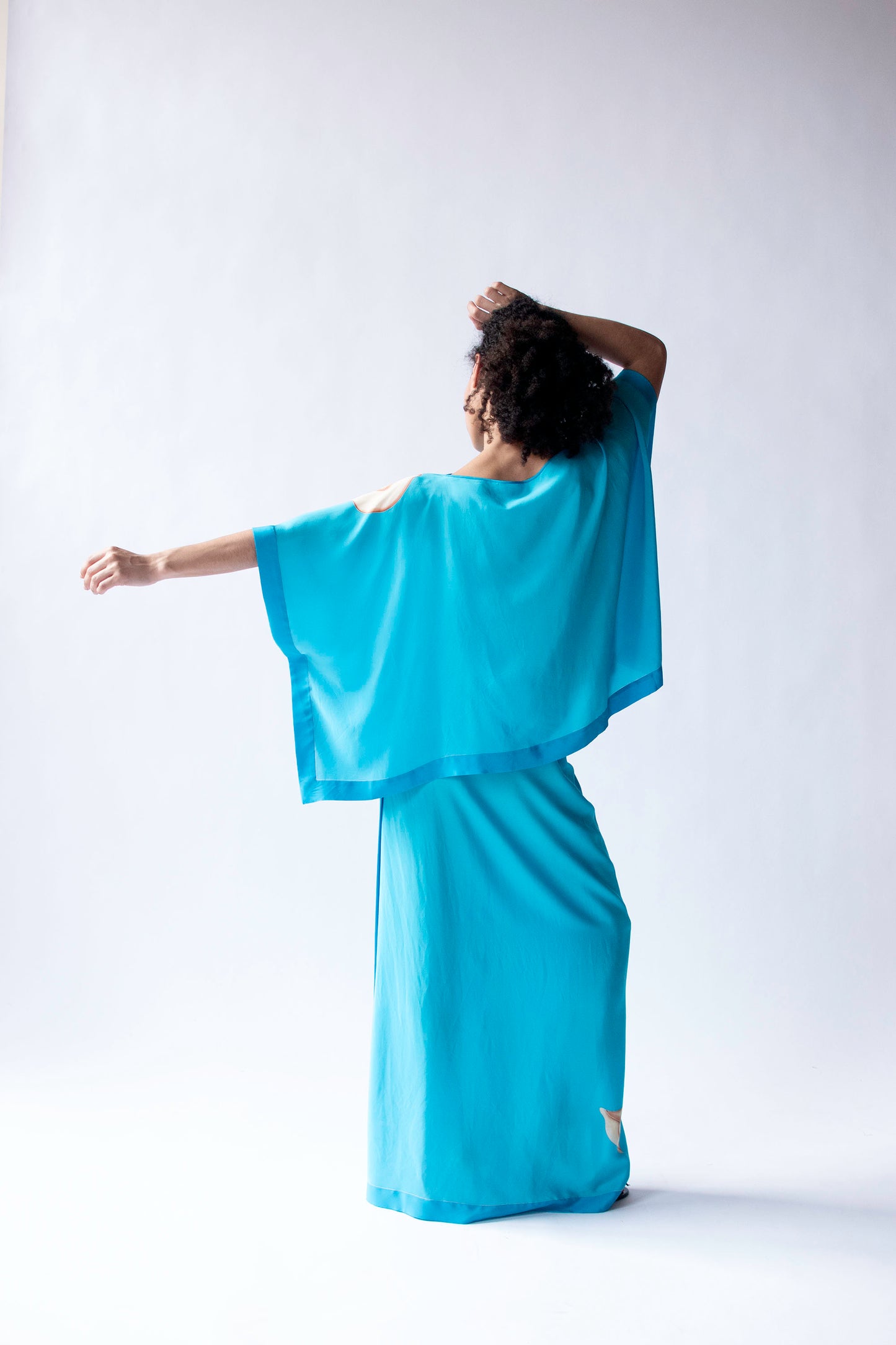 1970s Hand Painted Silk Set | Saks Fifth Avenue