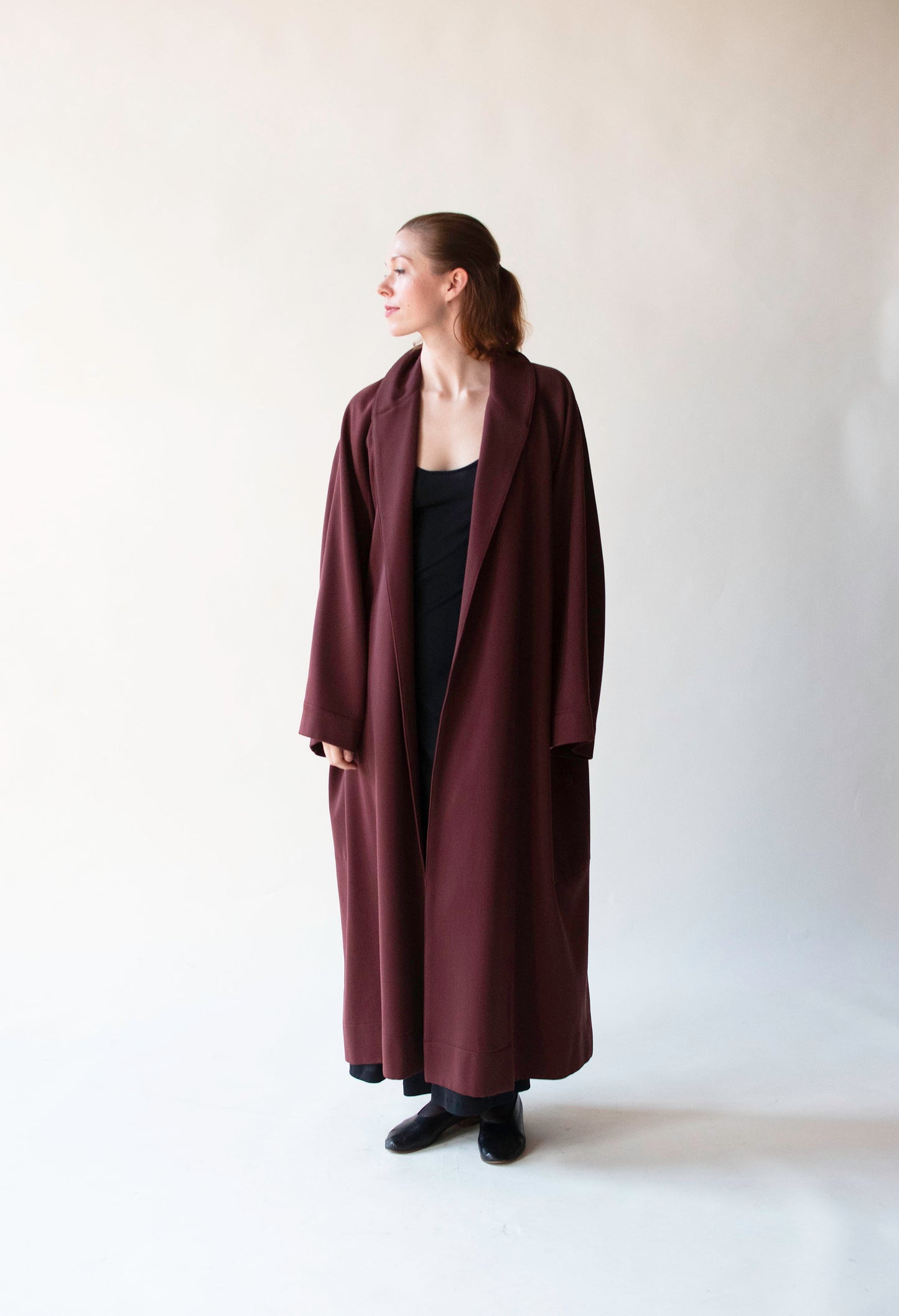 1980s Burgundy Coat | Azzedine Alaïa