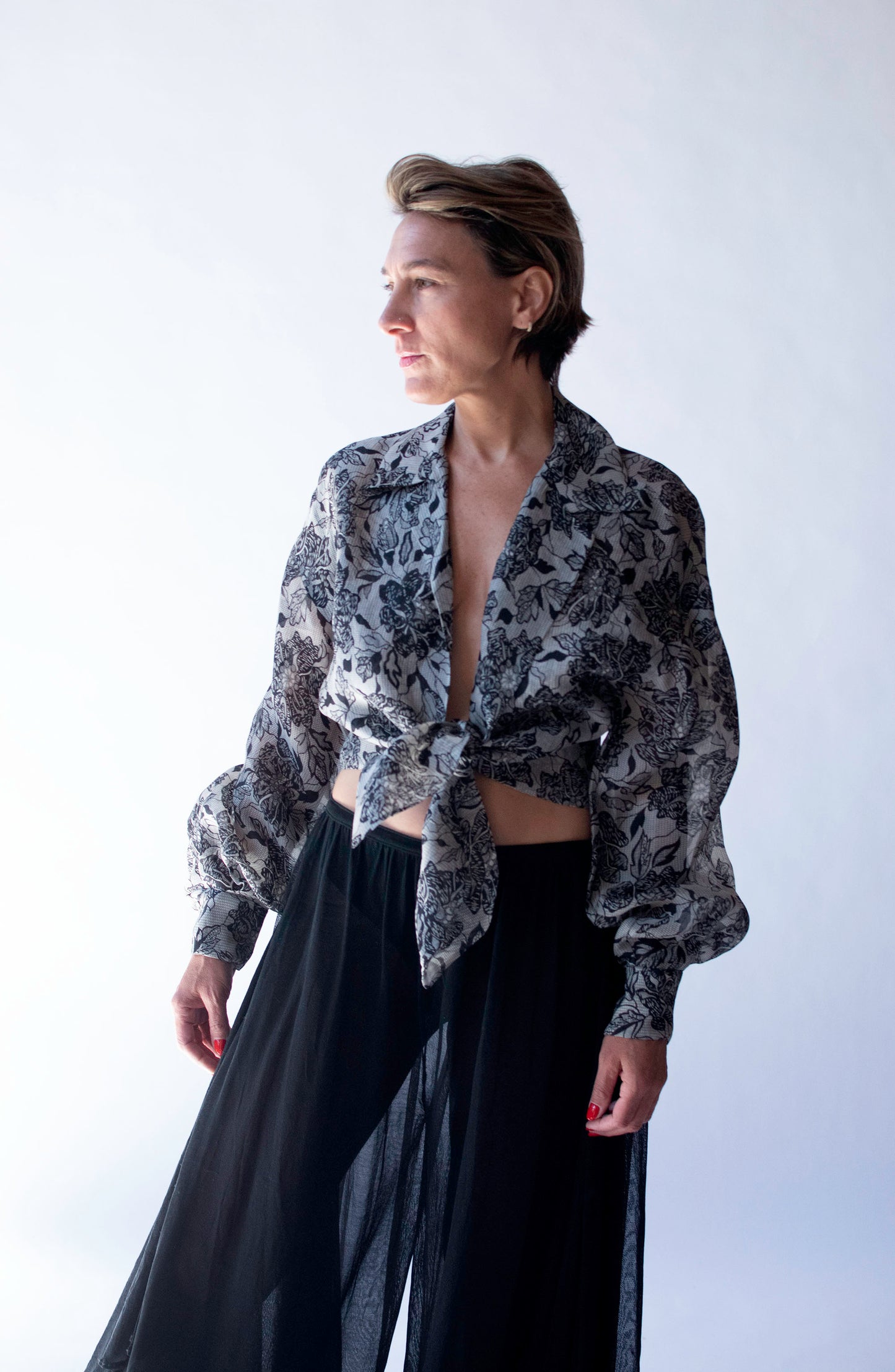 Floral Print Blouse | Perry Ellis