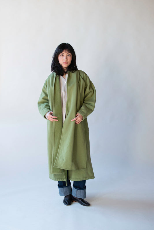 Green Scarf Coat | Norma Kamali