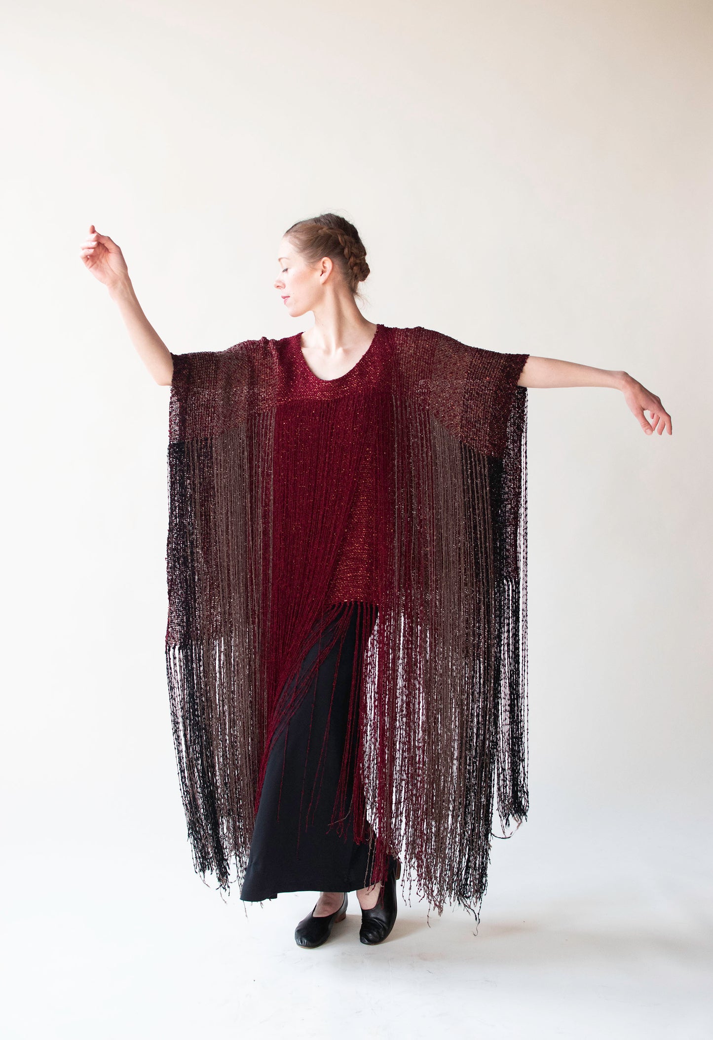 Hand Woven Poncho | Crane Day