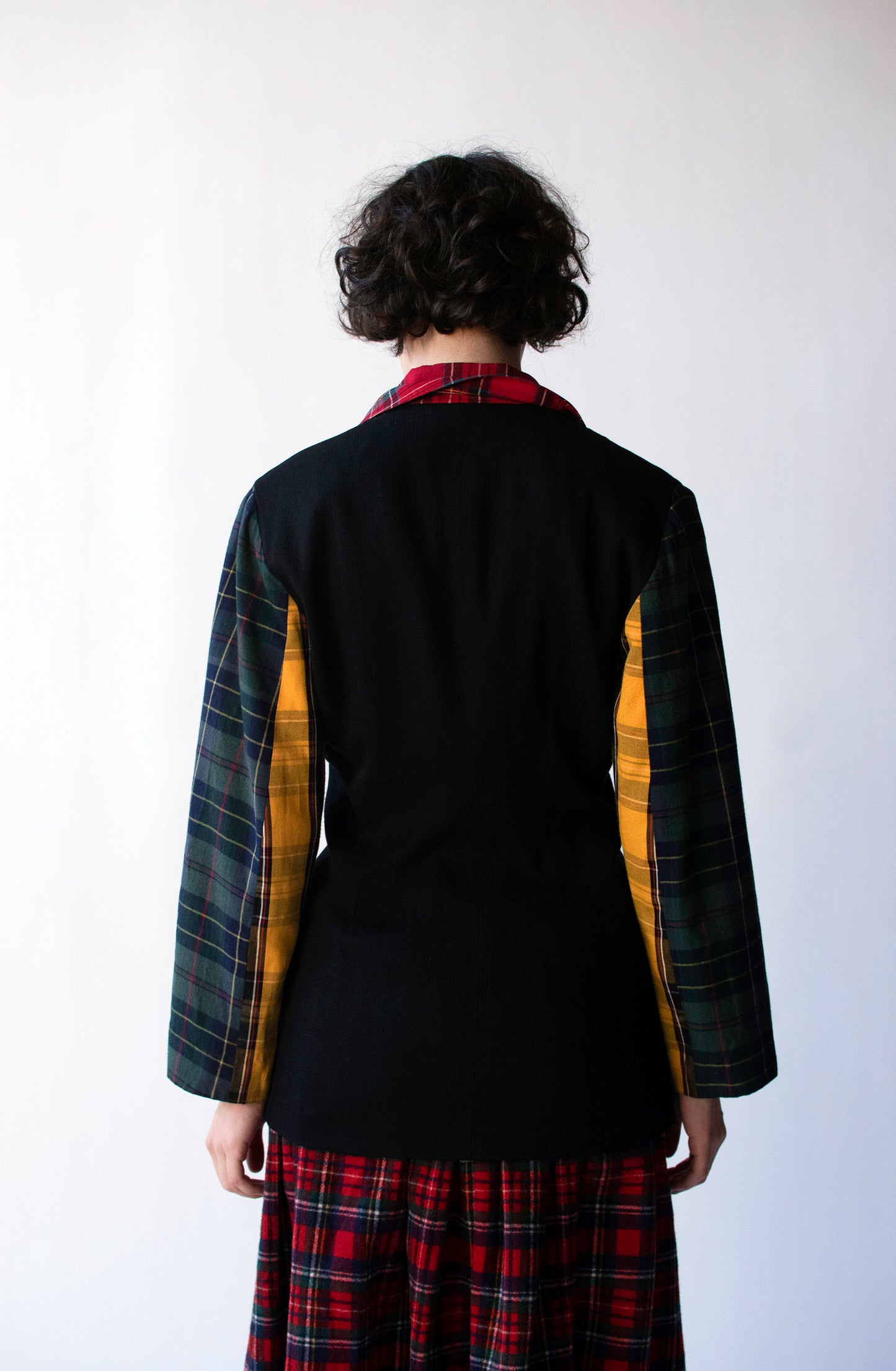 Mixed Plaid Blazer | Todd Oldham Times 7