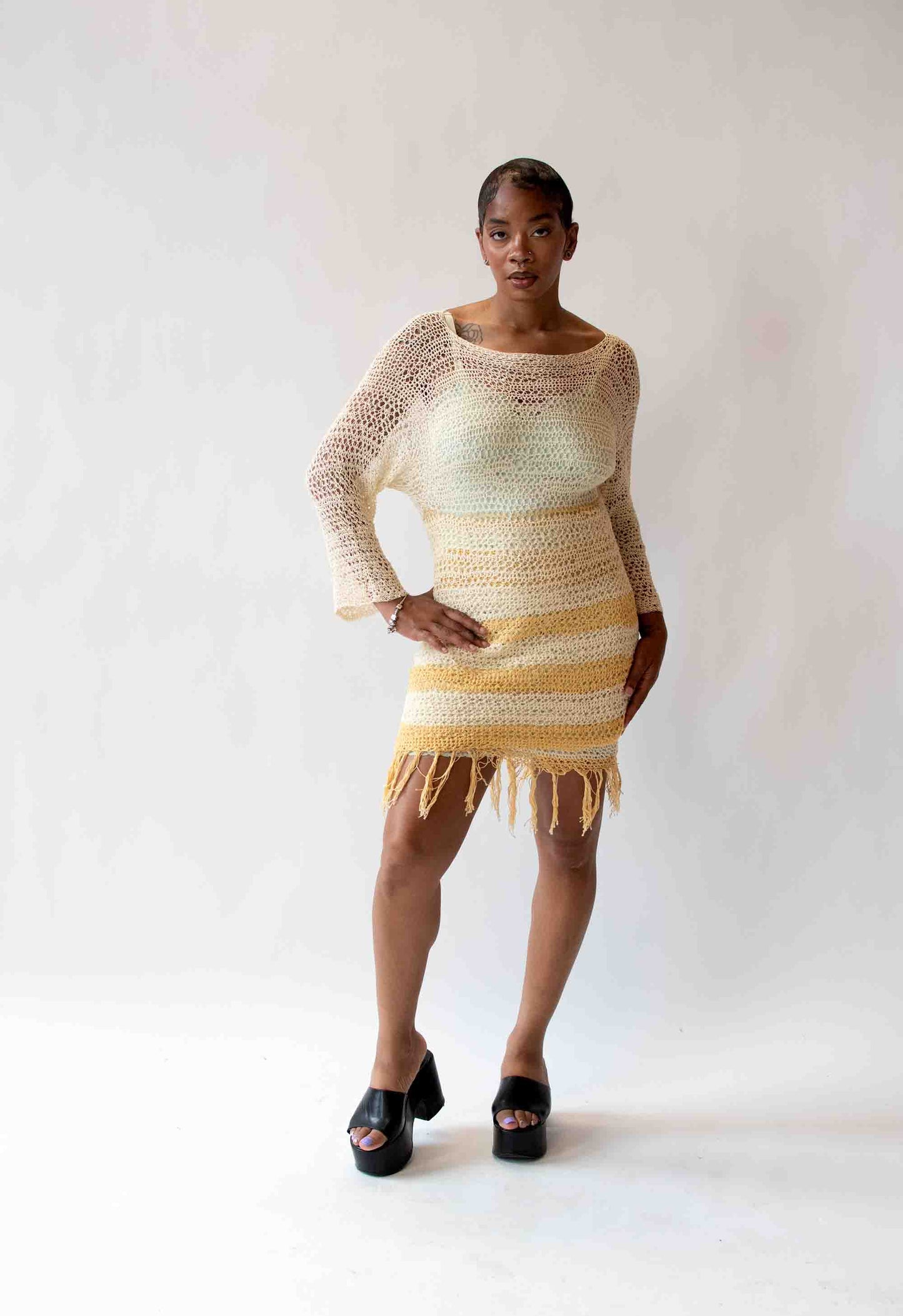 1990s Crochet Dress