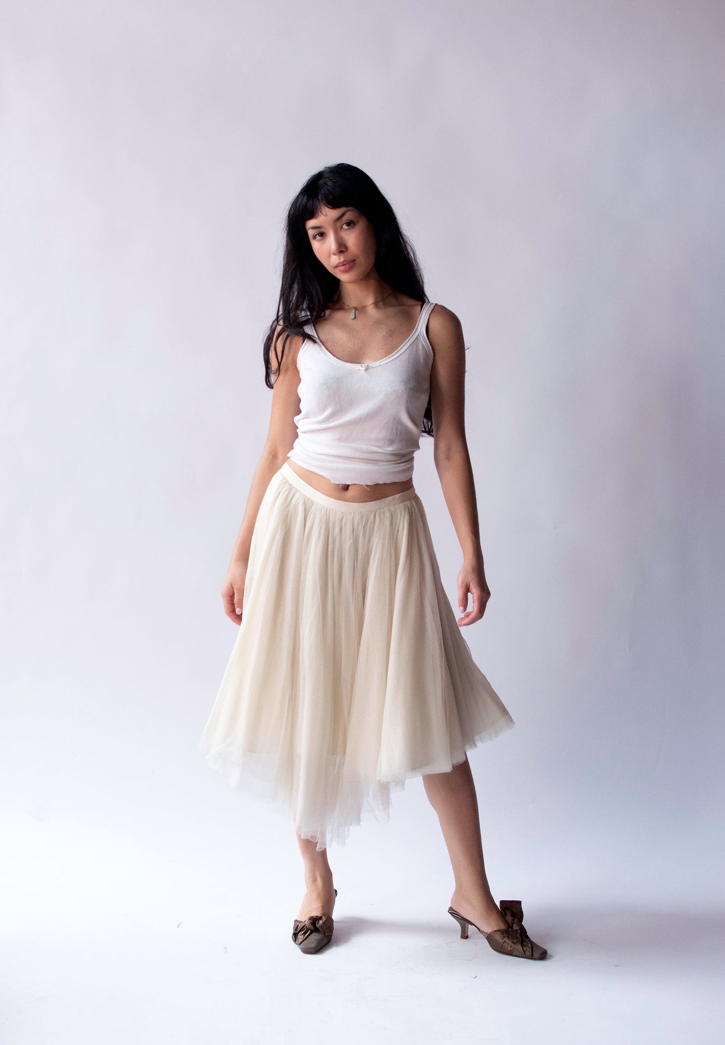 Cream Tulle Skirt | Moschino
