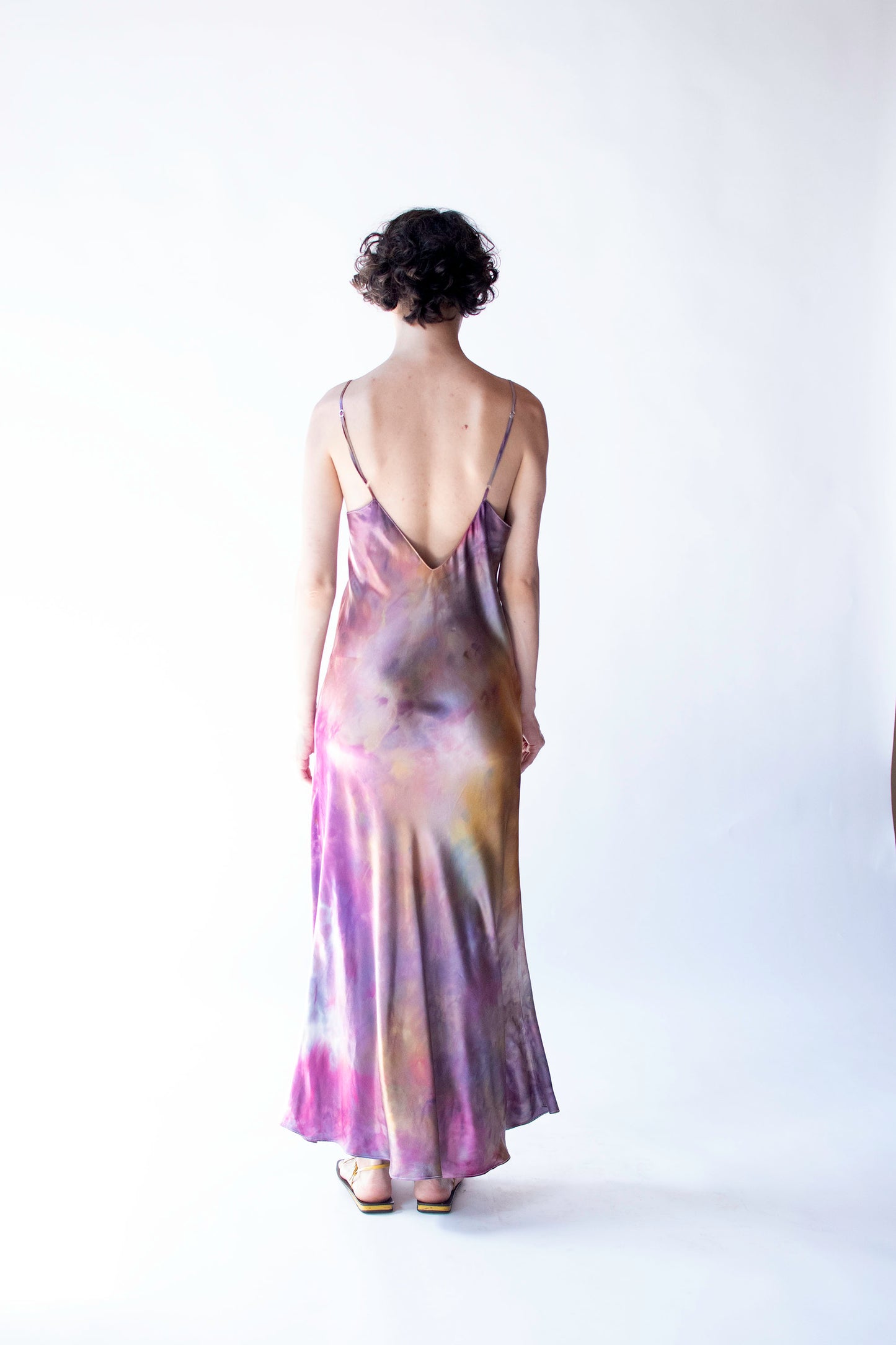 Jewel Tone Silk Slip Dress