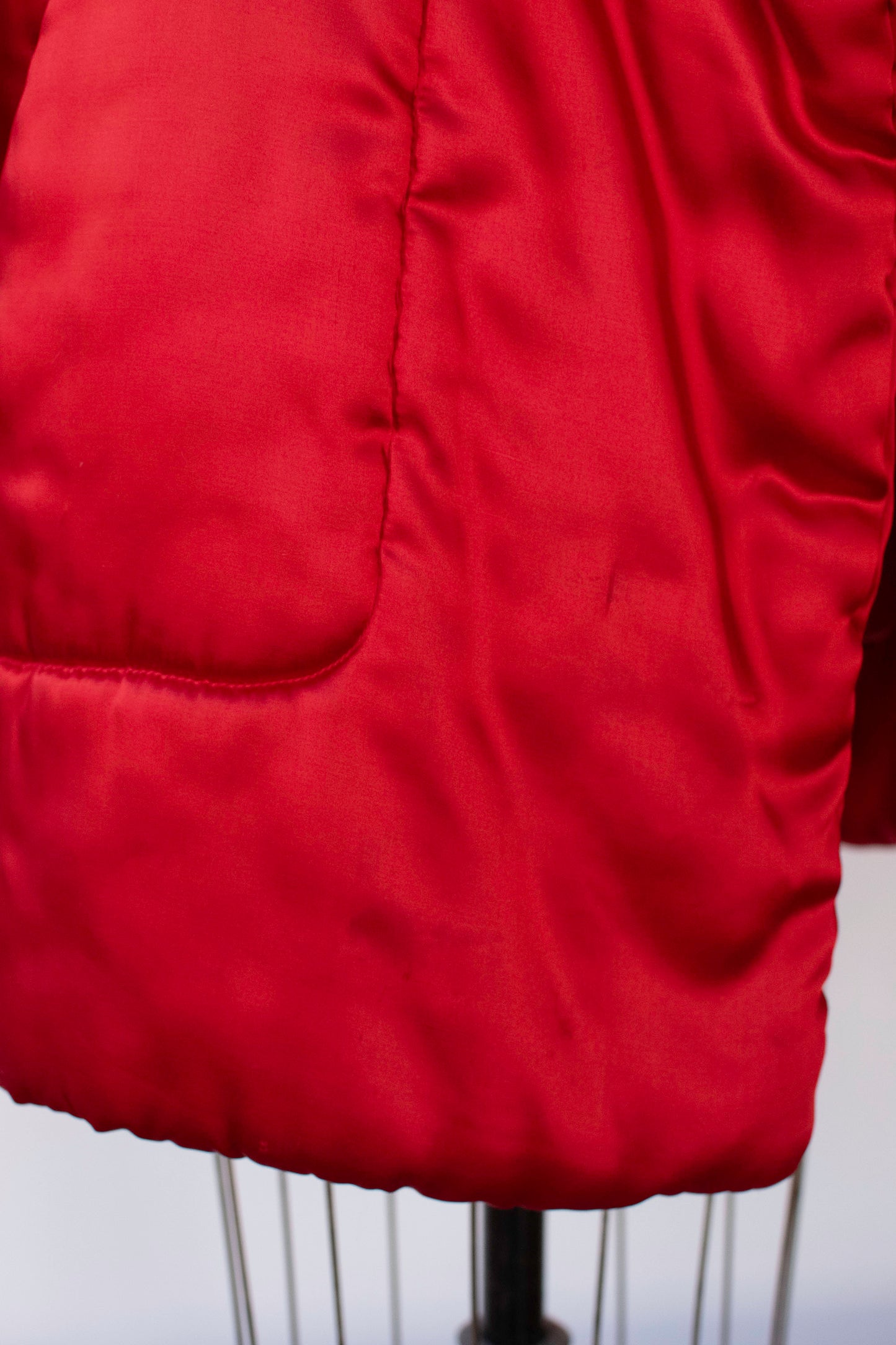 Red Sleeping Bag Coat | Norma Kamali