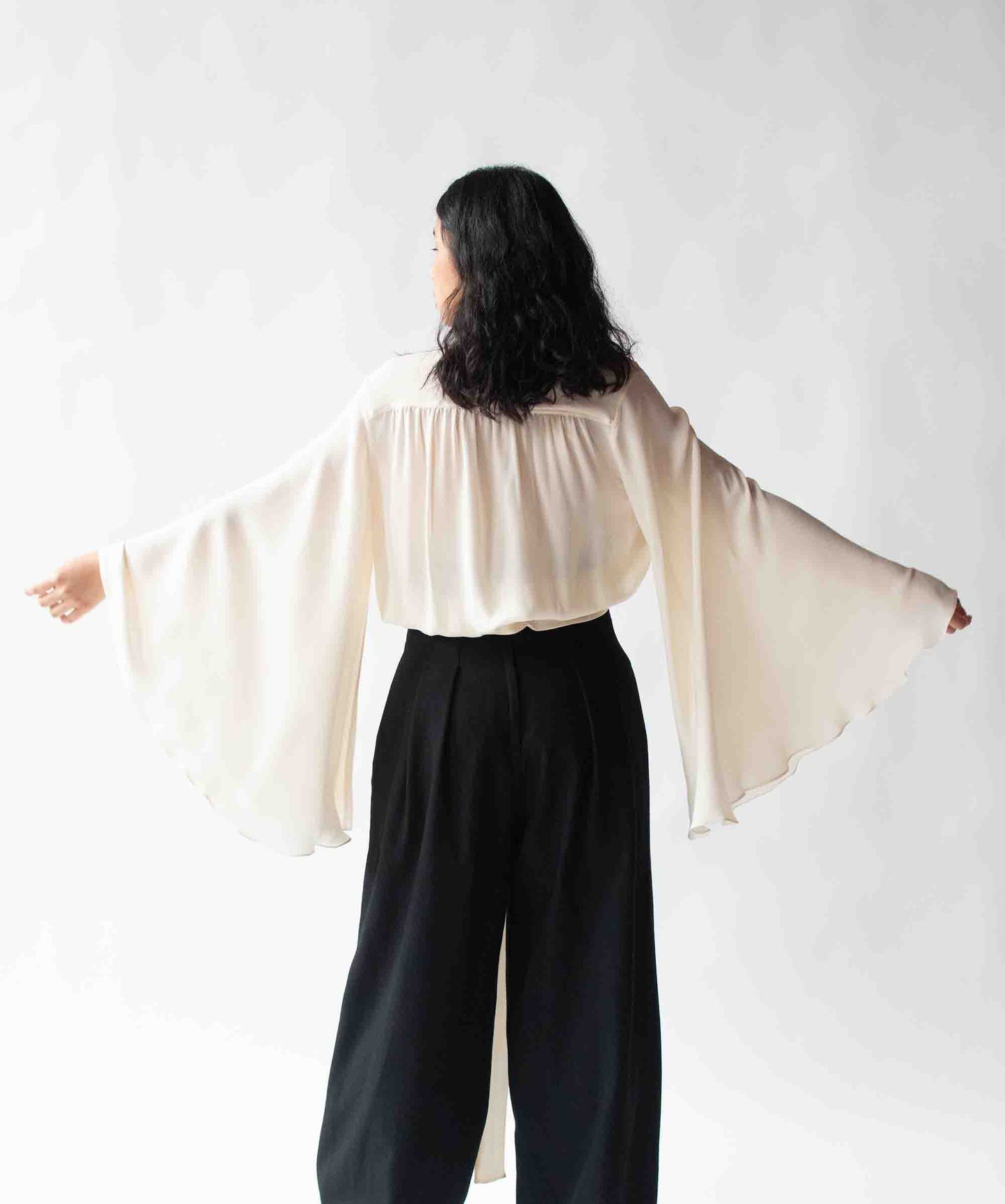 Wide Sleeve Silk Blouse | Jean Paul Gaultier