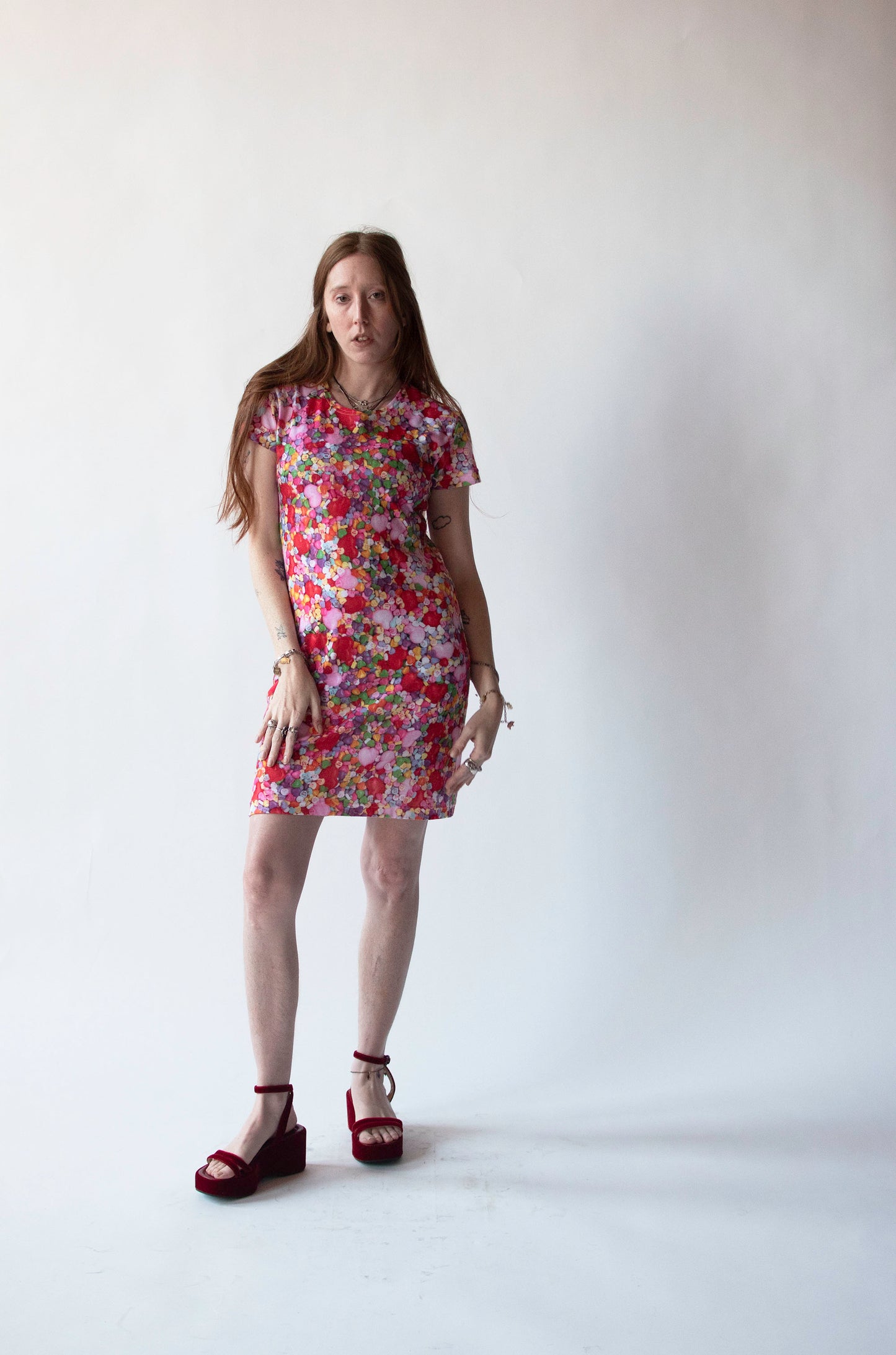 Sweethearts Print Dress | Todd Oldham Times 7