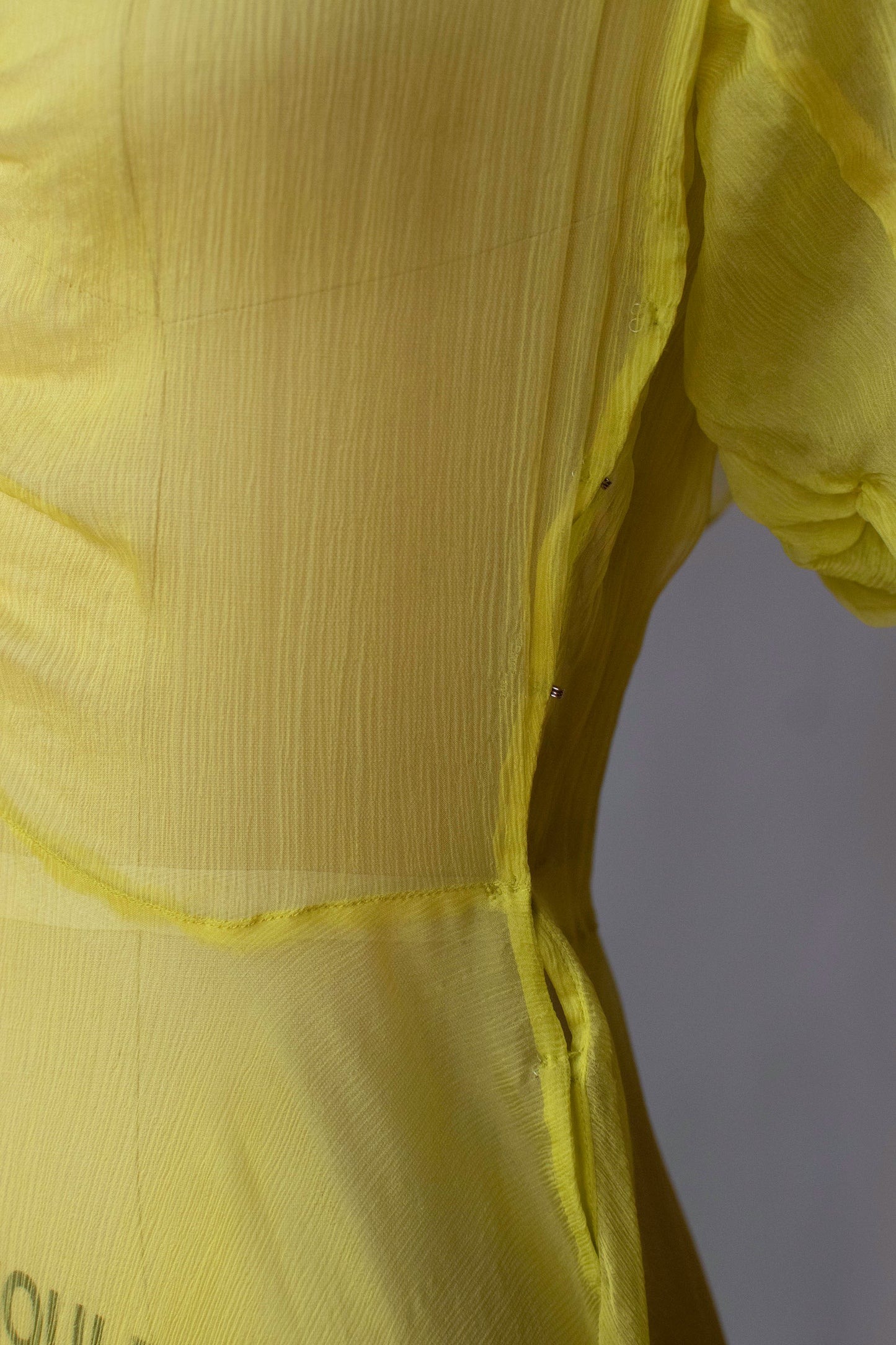 Chartreuse Puff Sleeve Dress | Norma Kamali