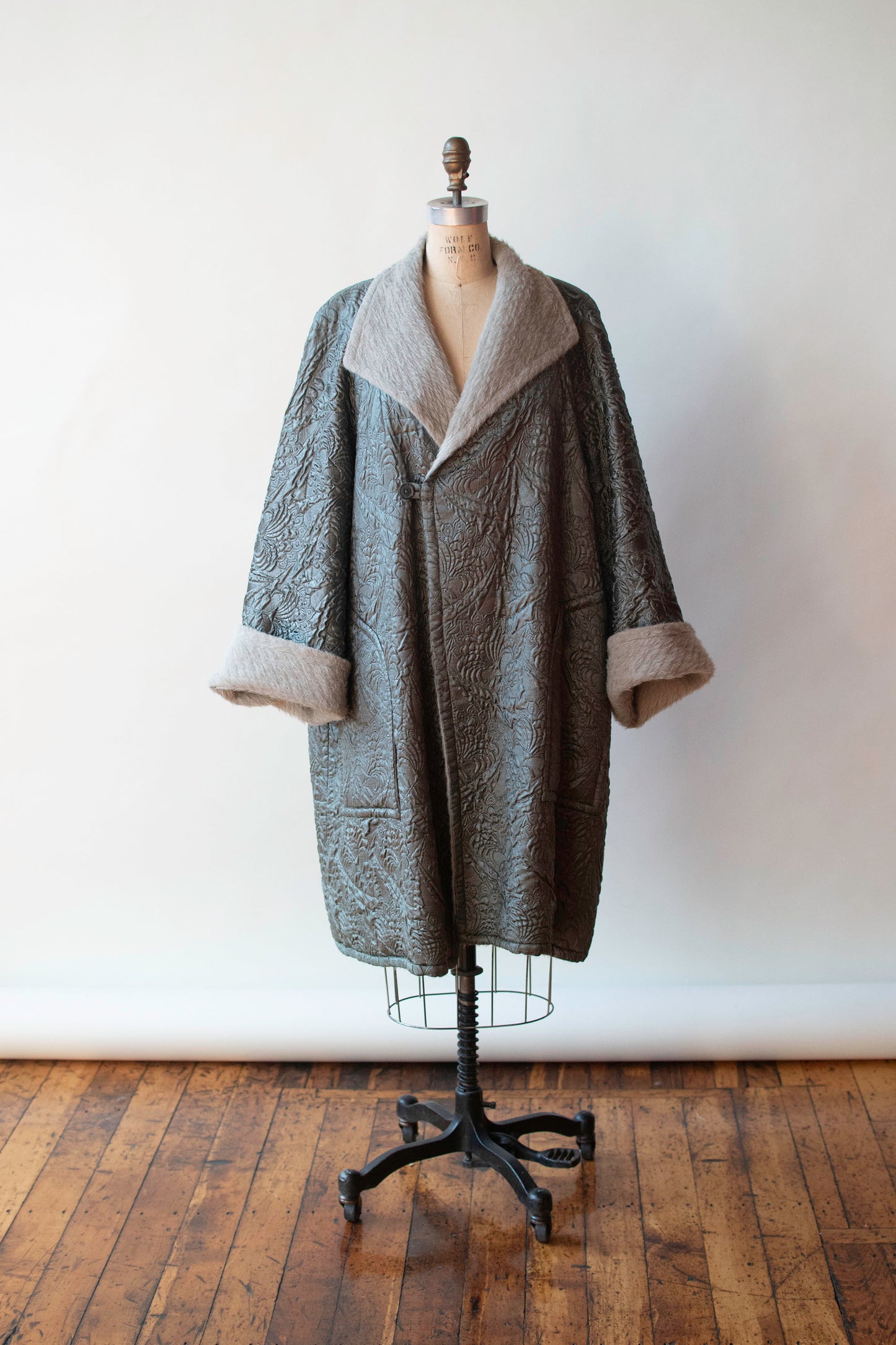 Sage Trapunto Coat