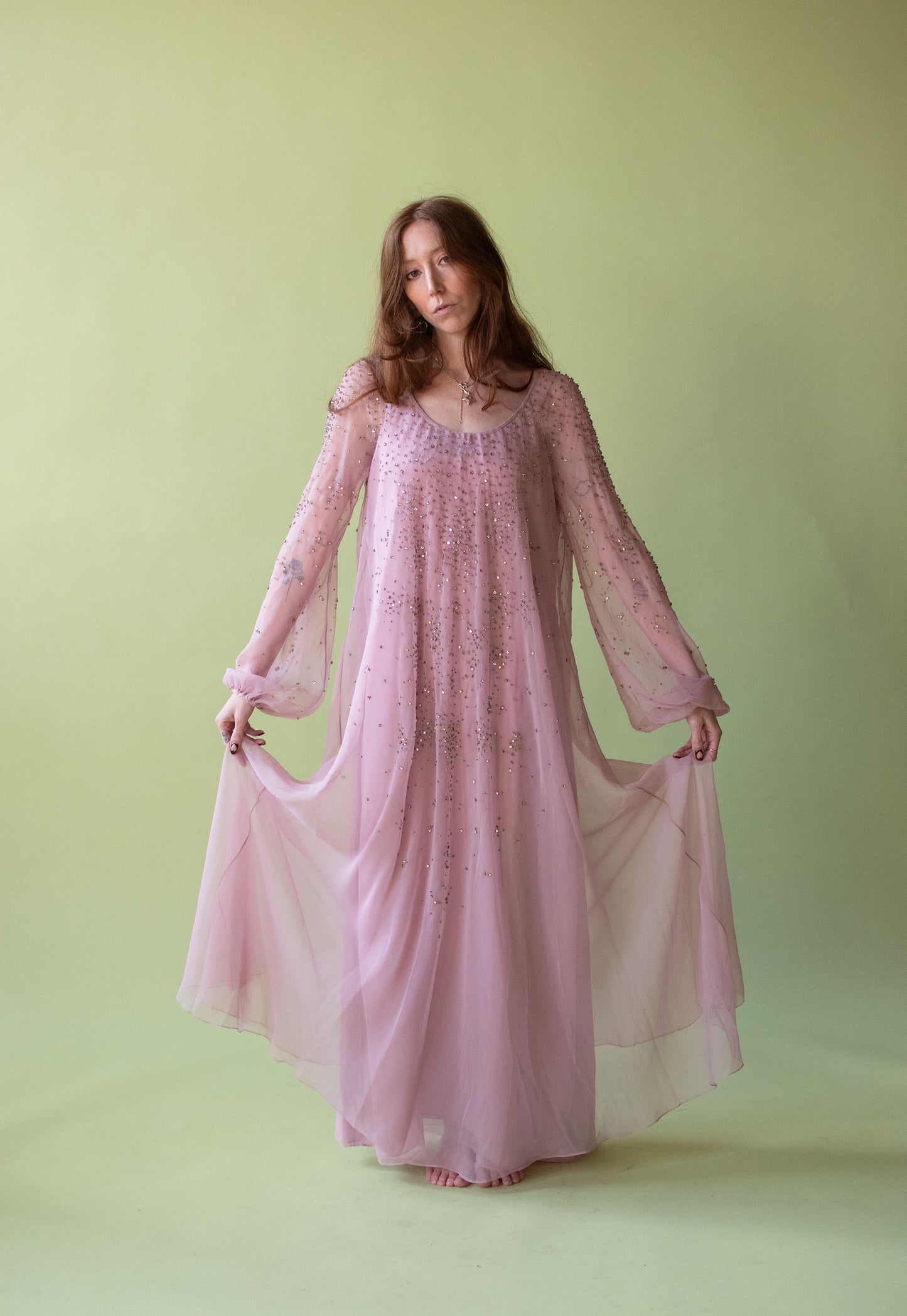 1970s Chiffon Dress | Malcolm Starr