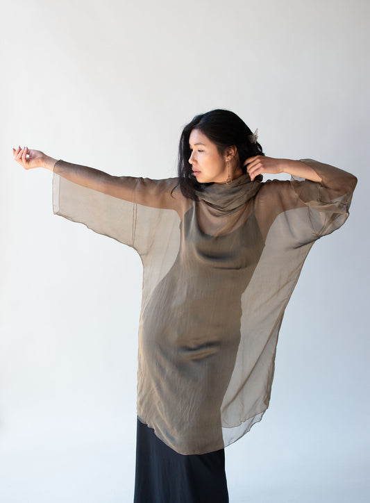 1990s Chiffon Tunic