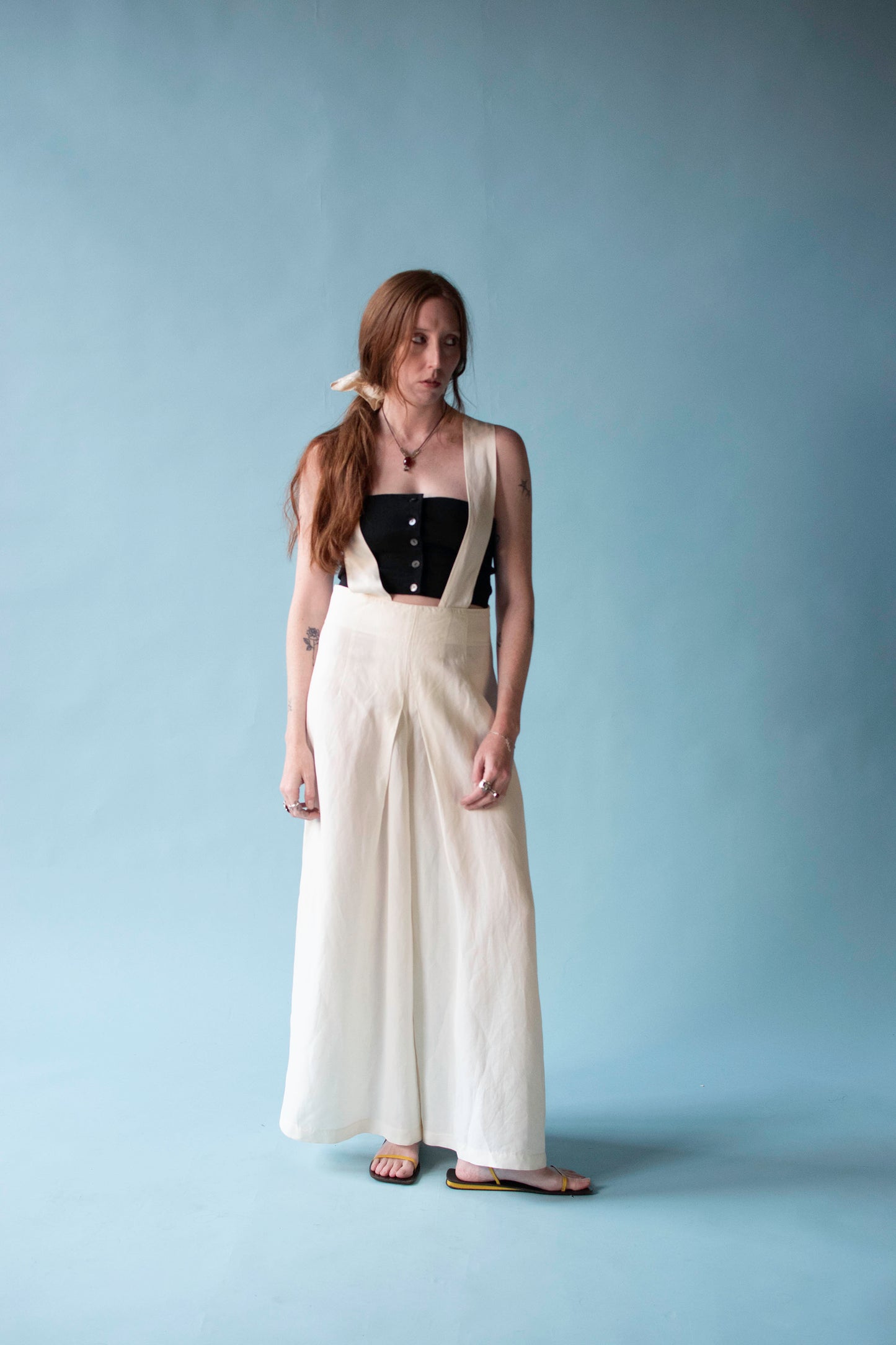 Cream Palazzo Pants | Byblos