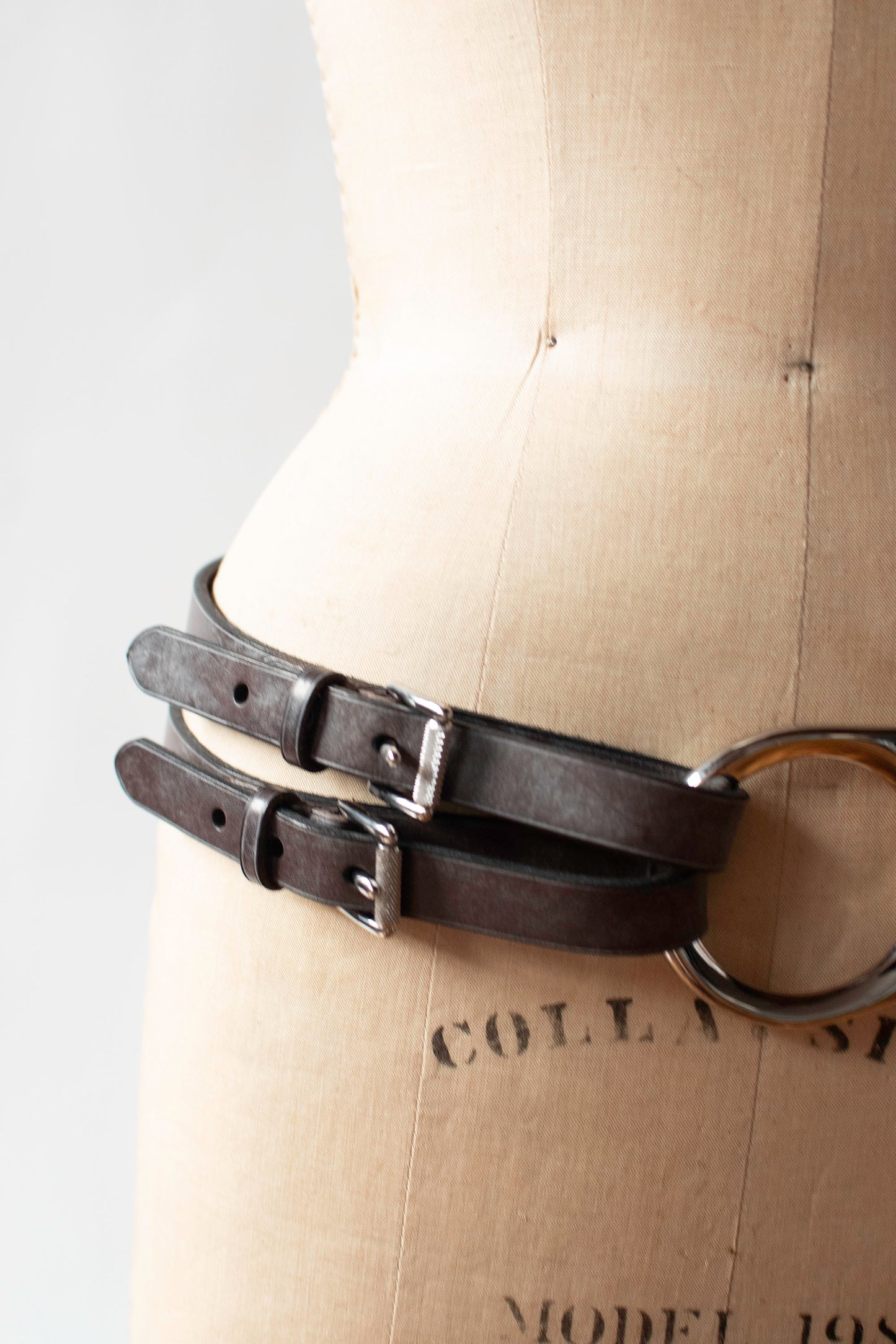 Dark Brown Leather O-Ring Belt | Ralph Lauren