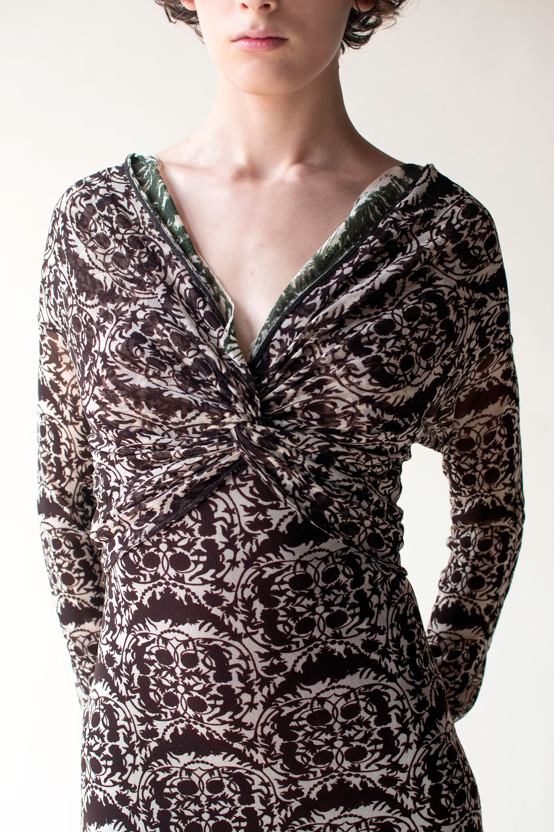 cherub mesh dress Urban Outfitters Cherub Print Ruched Mesh Mini Dress Size Medium
