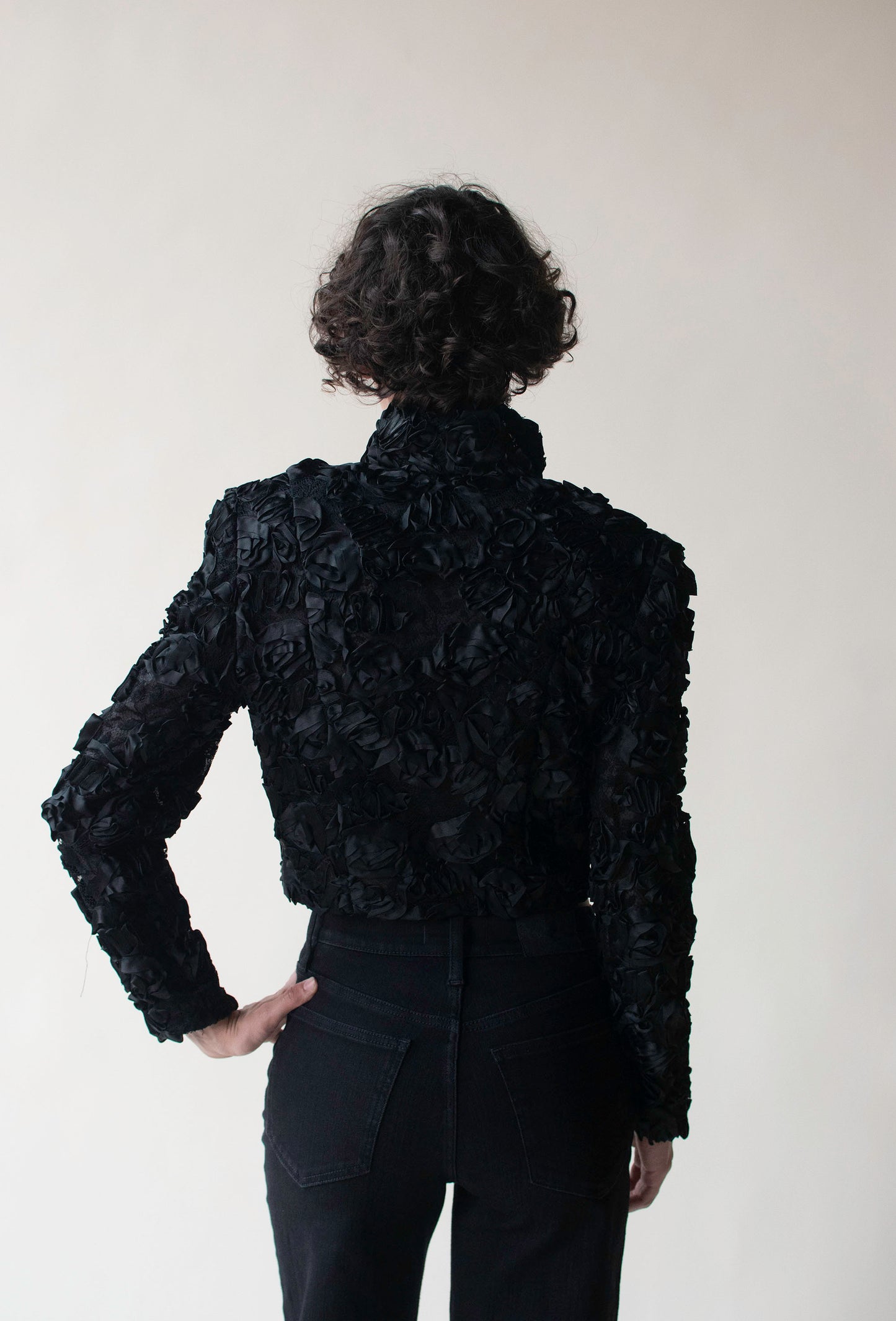 Ribbon Embroidered Lace Jacket | Geoffrey Beene SS 1988
