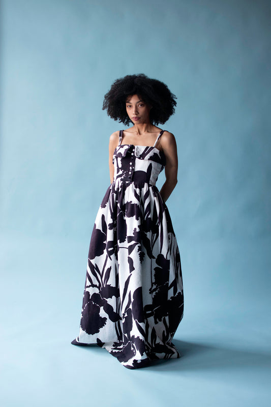 1960s Floral Print Gown | Geoffrey Beene