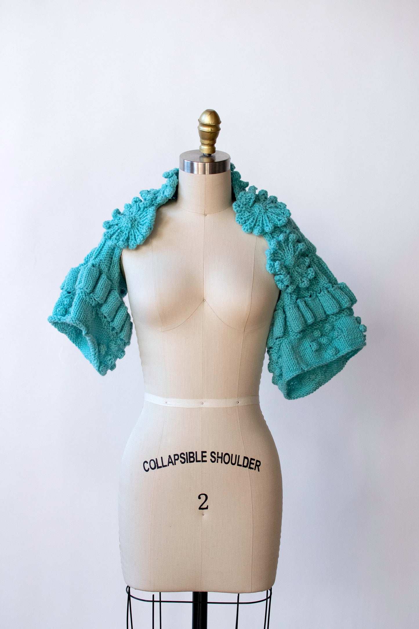 Teal Knit Shrug