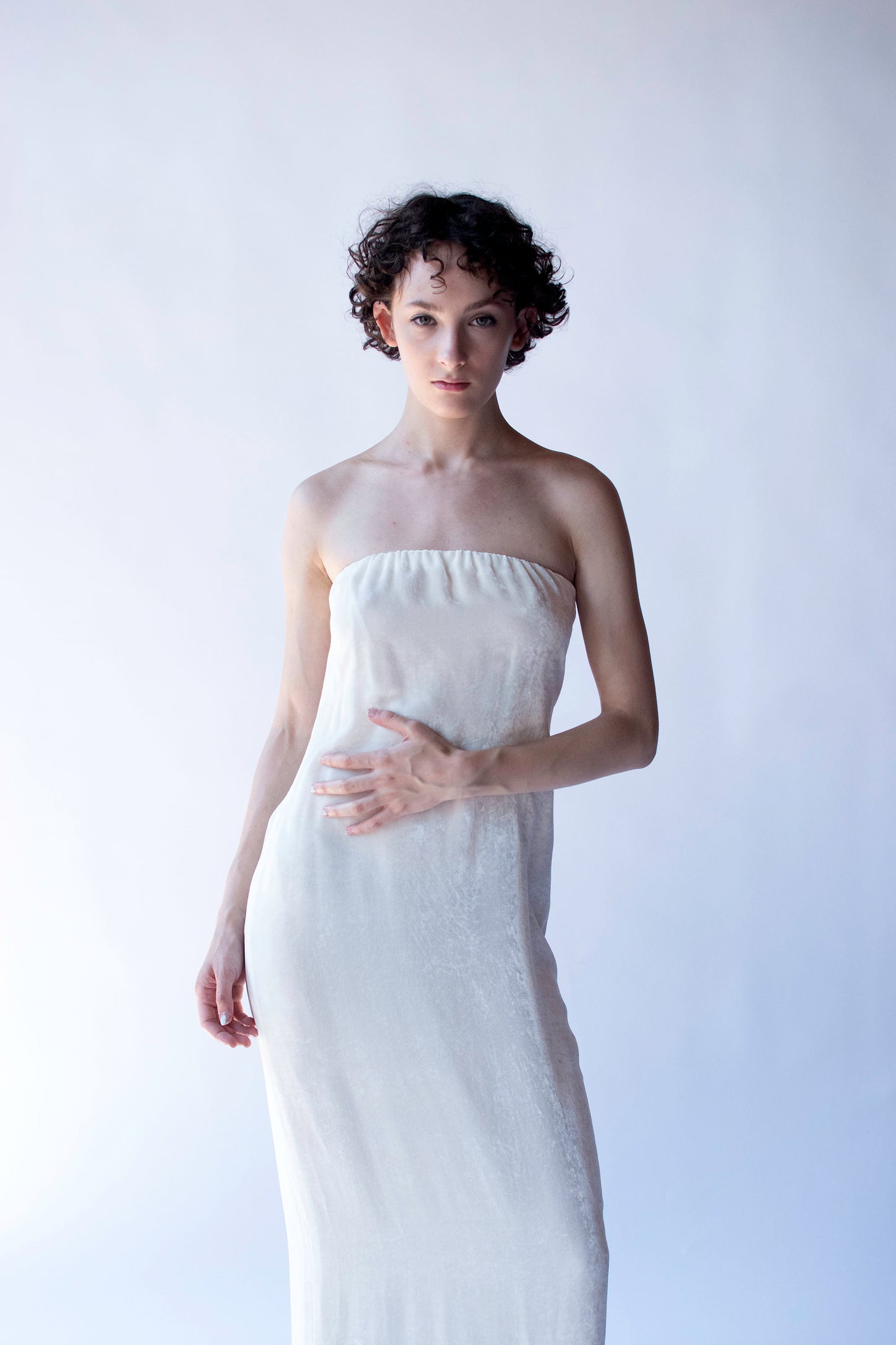 Strapless Velvet Dress | Donna Karan