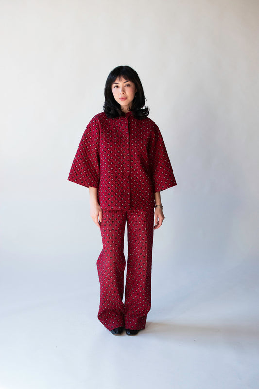 Quilted Pants Suit | Marimekko 1975