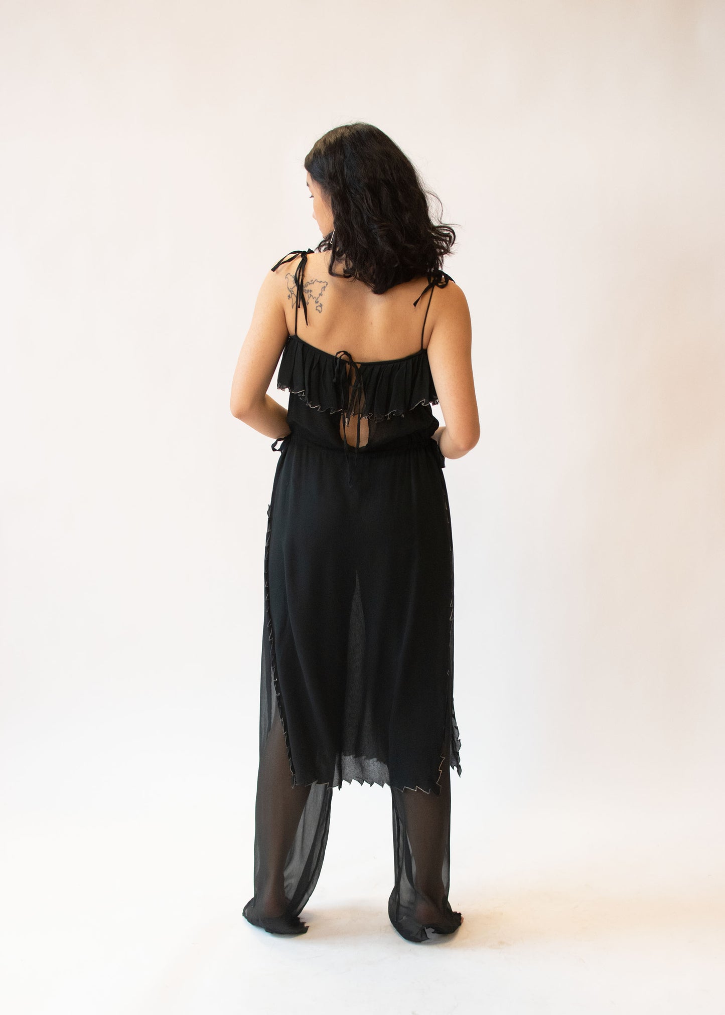 1970s Chiffon Jumpsuit | Quorum Betty Jackson