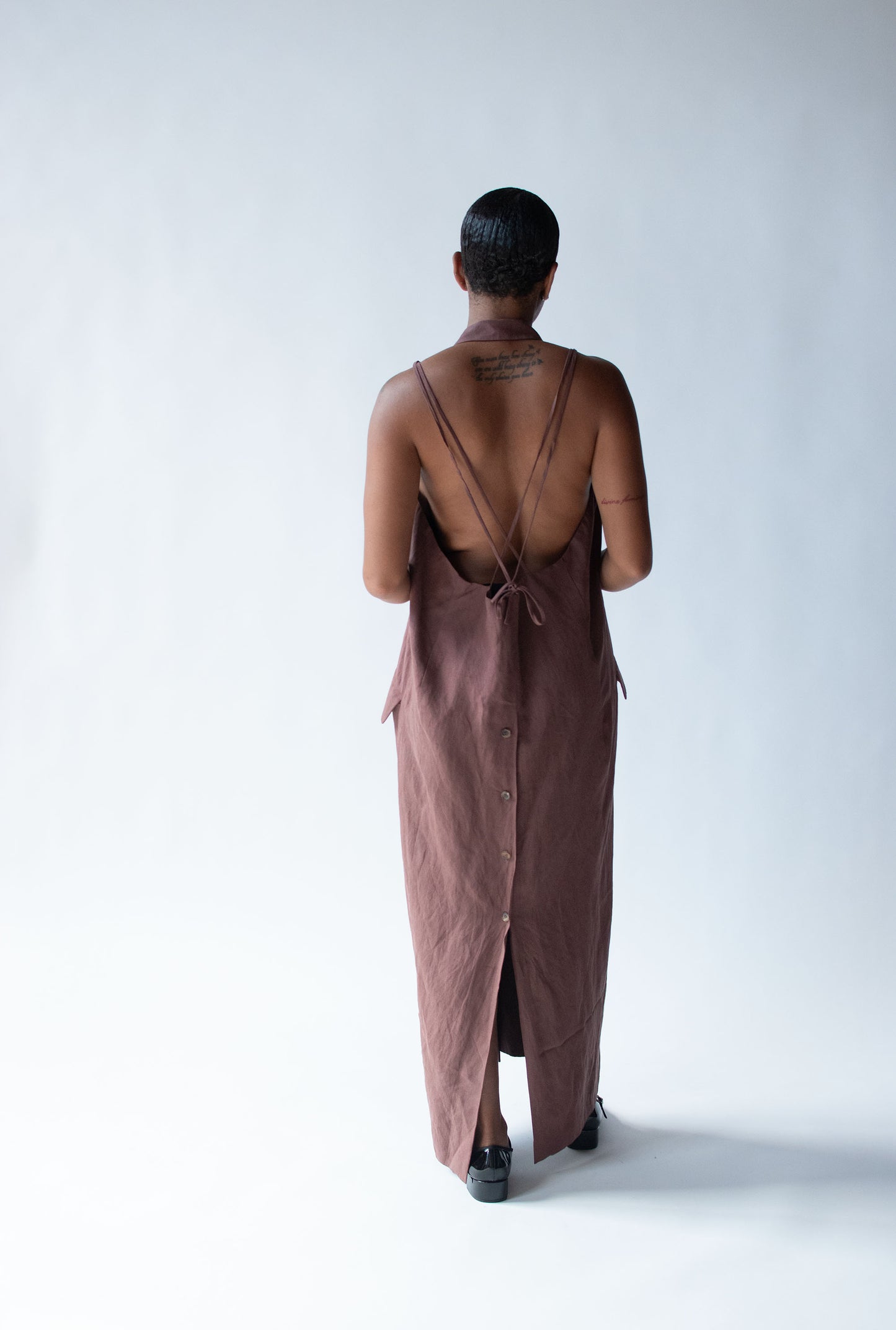 1990s Linen Dress | Morgane Le Fay