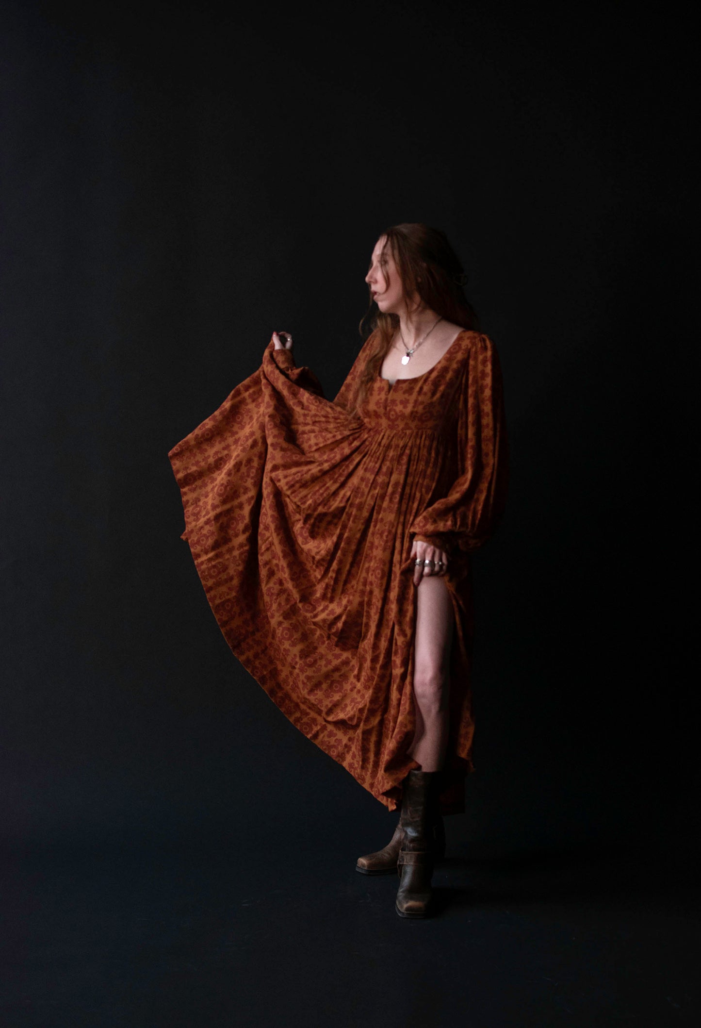 Silk Bishop Sleeve Dress | Todd Oldham FW 1993