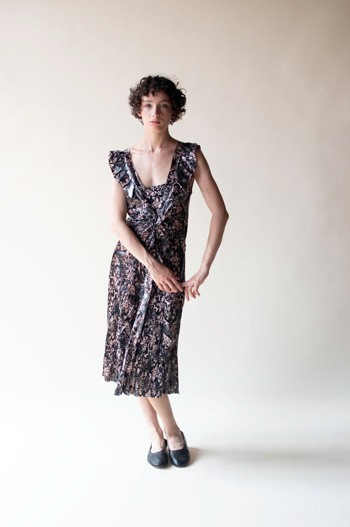 Latex coated silk dress Female Hysteria Vintage Latex coated silk dress Female Hysteria Vintage