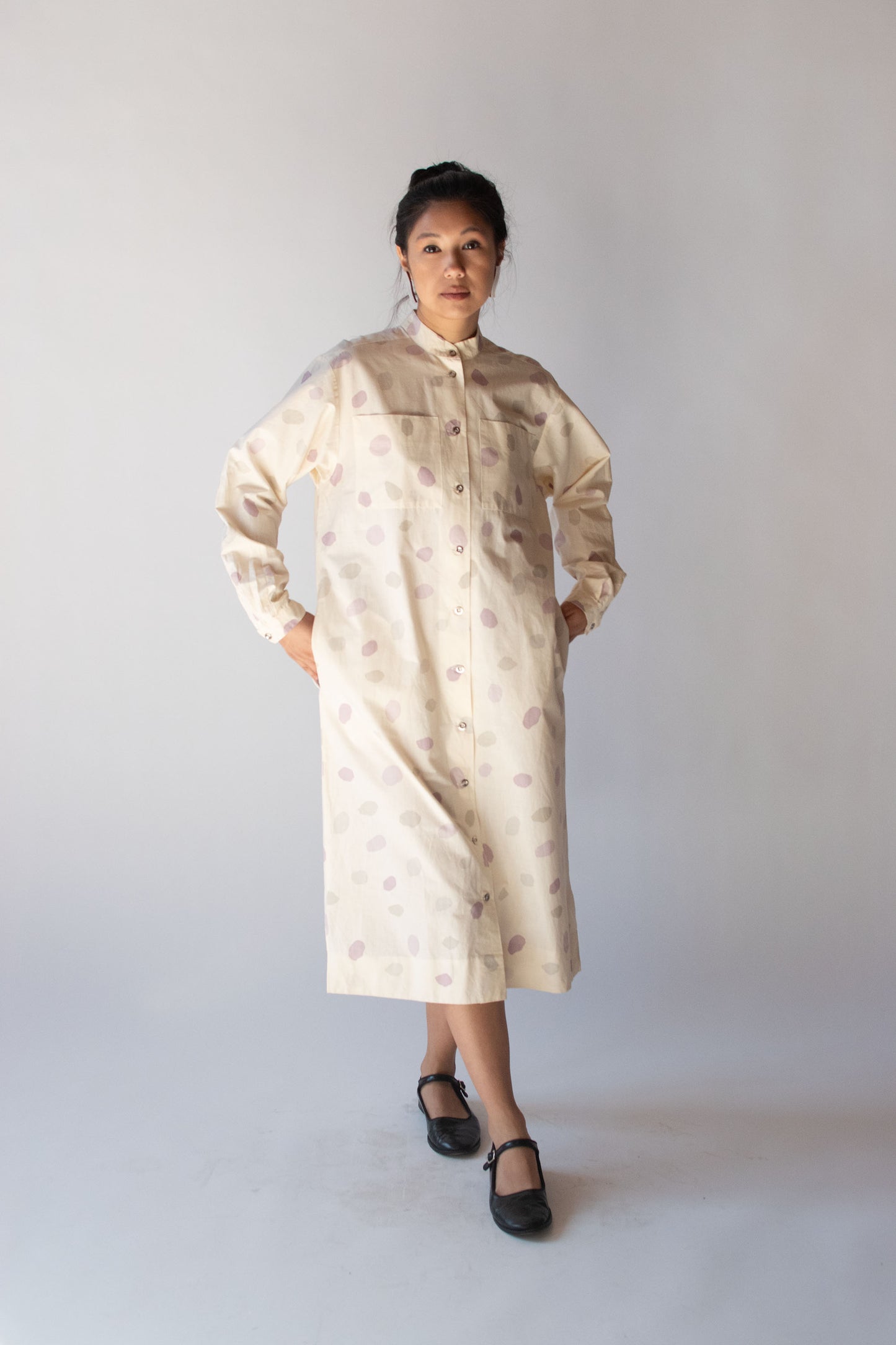 1970s Cream Shirt Dress | Marimekko